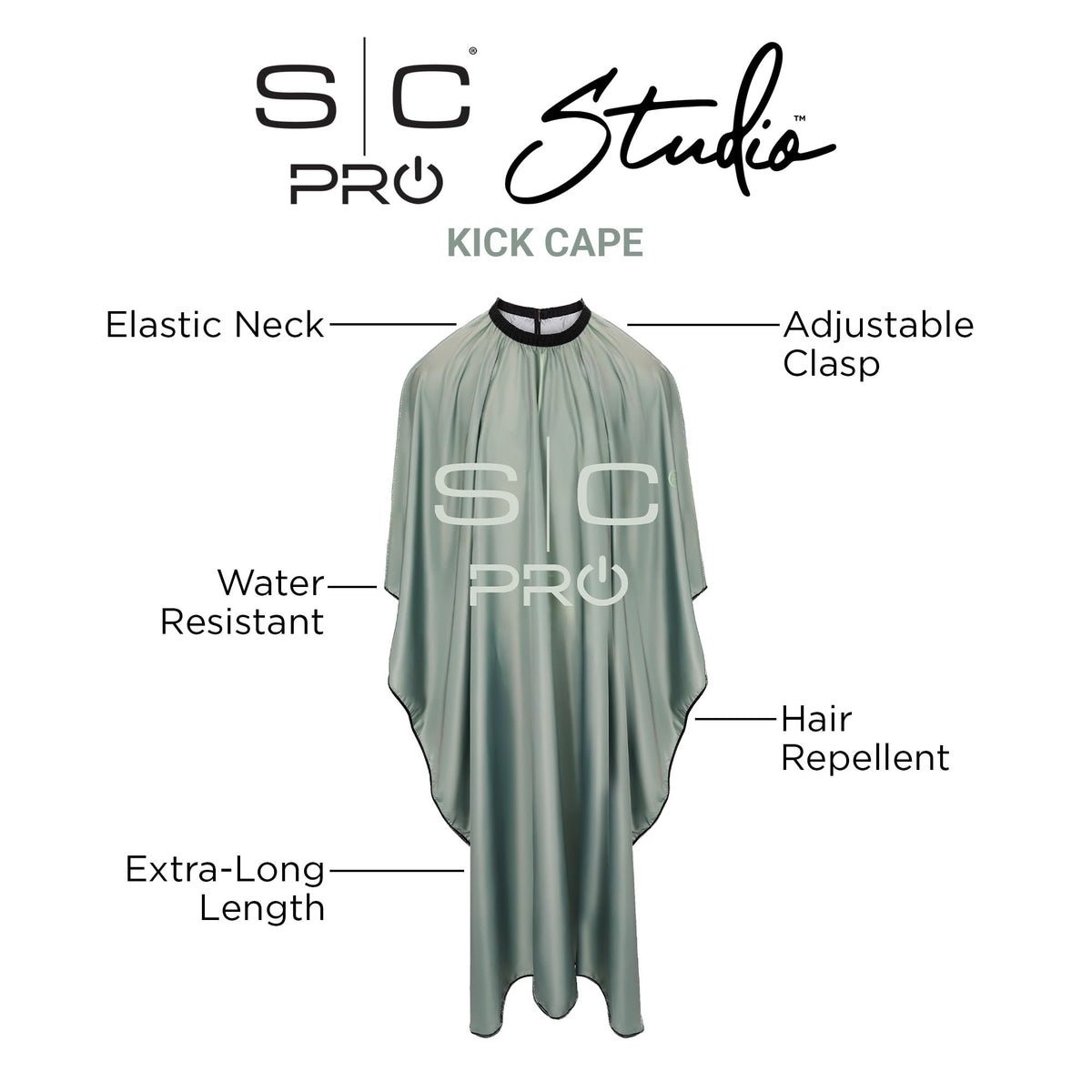 Stylecraft Kick Cover Barber Cape Water-Resistant Hair Cutting One Size