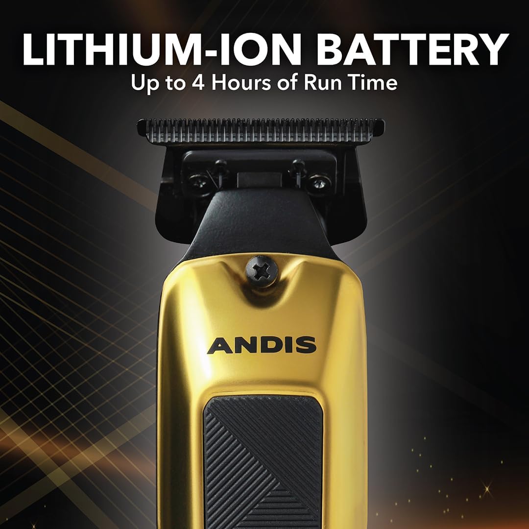 Andis 562310 Phenom Professional Cord/Cordless Beard & Hair Trimmer, Gold