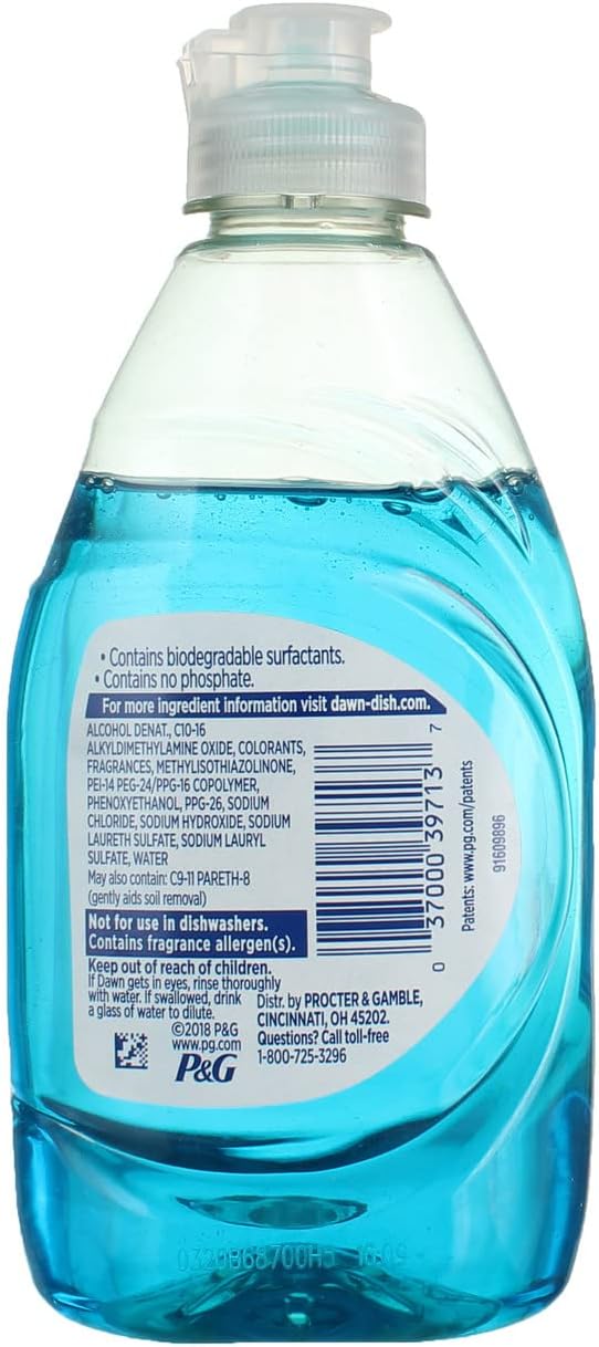 Dawn Ultra Dish Soap Refill Jug, Large Size Original Blue Liquid Dishwashing Detergent, Powerful Dish Soap for Grease, 51.5 oz