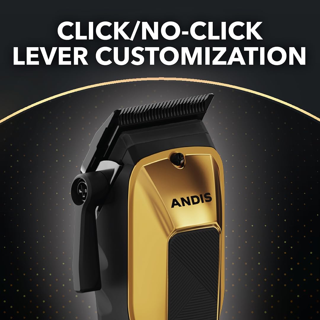 Andis 562312 Phenom Corded/Cordless Hair Clipper, Phaze Blade, Gold