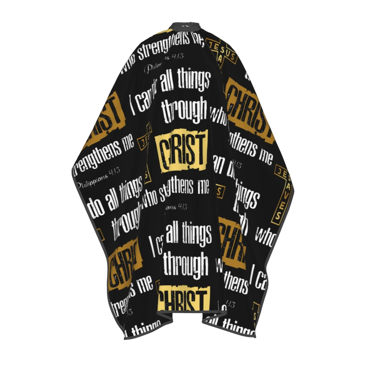 Christian Barber Cape, Jesus Hair Cutting Barber Cape Salon and Dyeing Styling Cloth for Women/Men