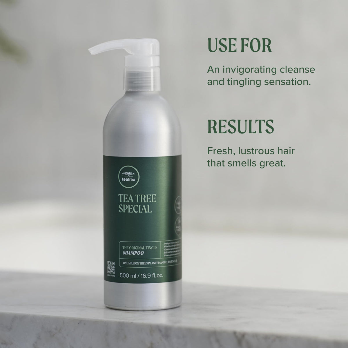 Tea Tree Special Shampoo, Deep Cleans, Refreshes Scalp, Especially Oily Hair, For All Hair Types