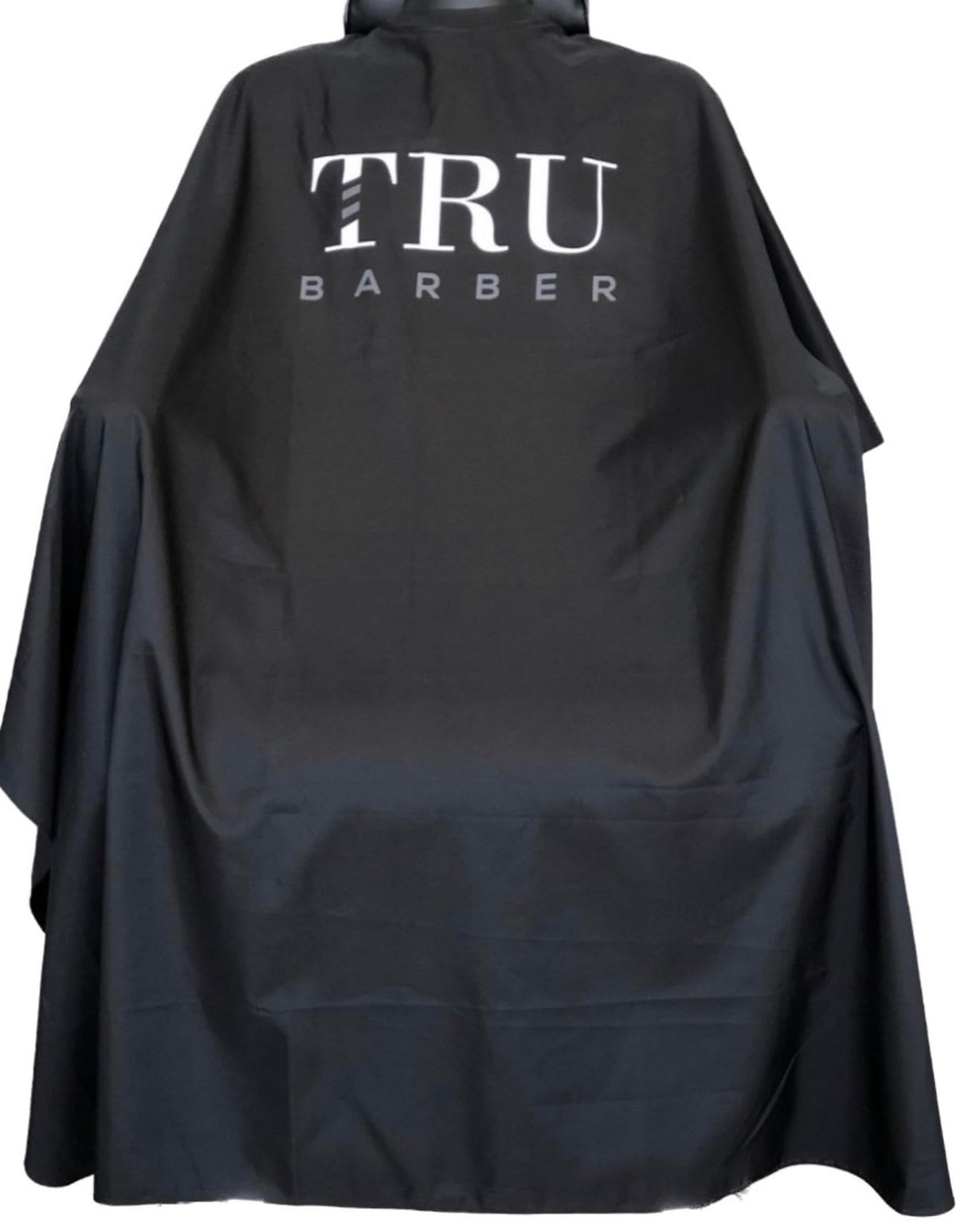 TRU BARBER Silicone neck cape, Professional Cape with Snap Closure Hair Salon Cutting Cape, Barber Cape, Barbershop cape, 50" x 58” (Blak/Red)