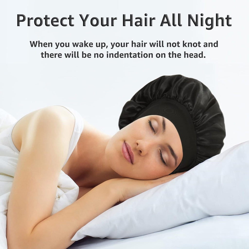 Satin Sleep Bonnets – 3-Pack