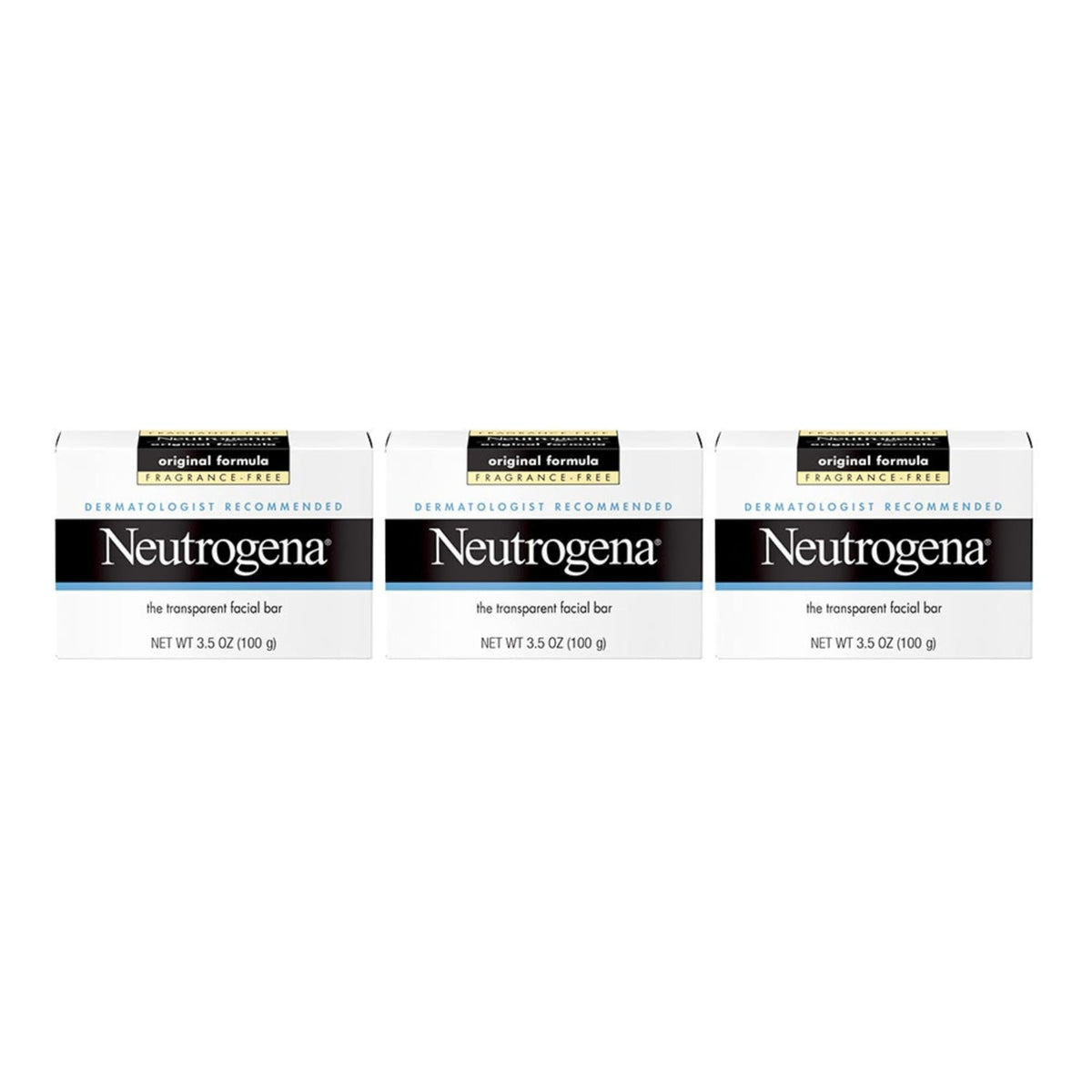 Neutrogena Original Transparent Facial Cleansing Bar, 3.5 oz