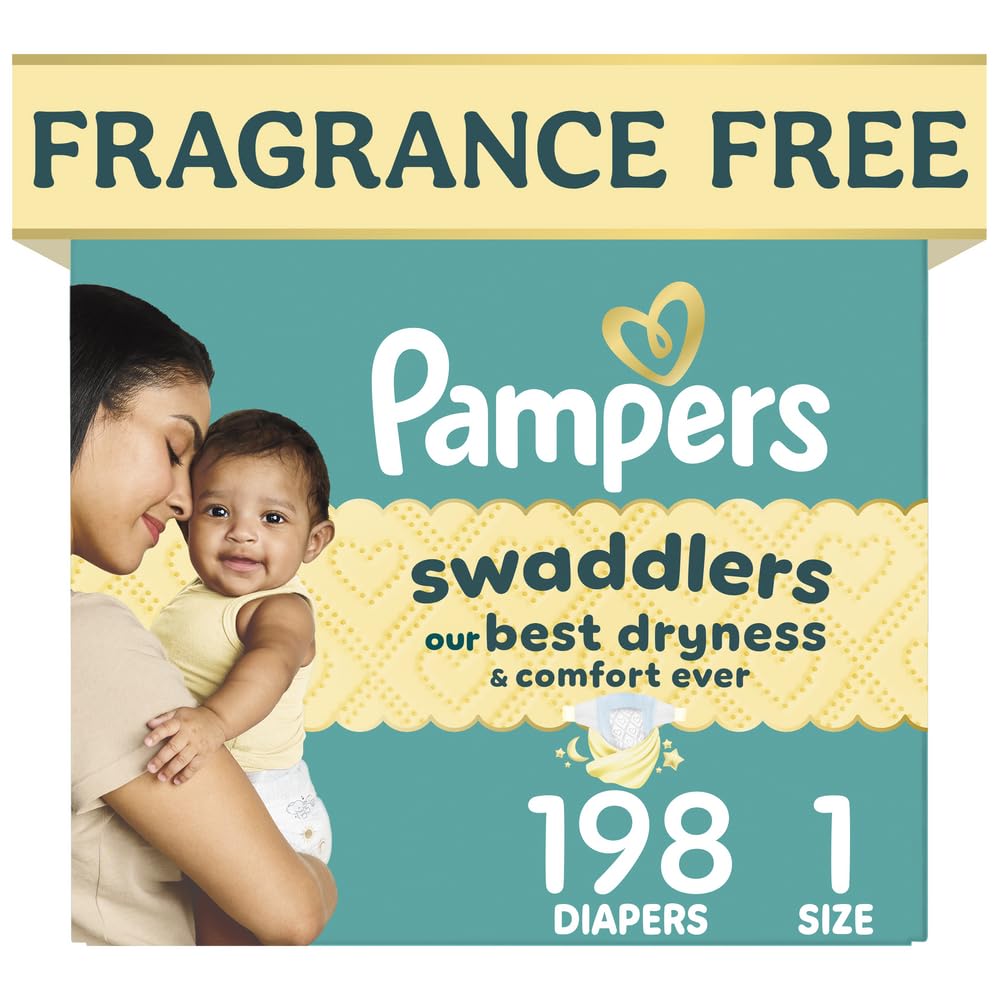 Swaddlers Diapers, Size 5 (20-37 lbs), 132 Count, Fragrance Free, Hypoallergenic, Absorbent, Pediatrician Recommended, Skin Safe
