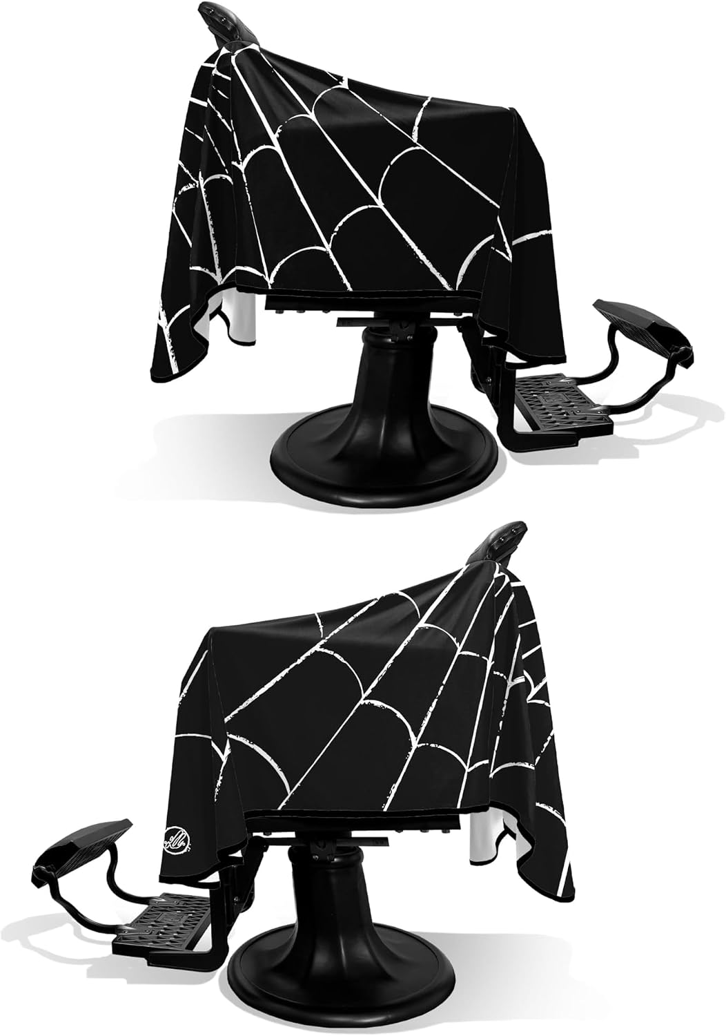 Illuzien Spider Web PRO Barber Cape, Hair Cut Cape, Water-Resistant Barber Accessories, Professional Cape