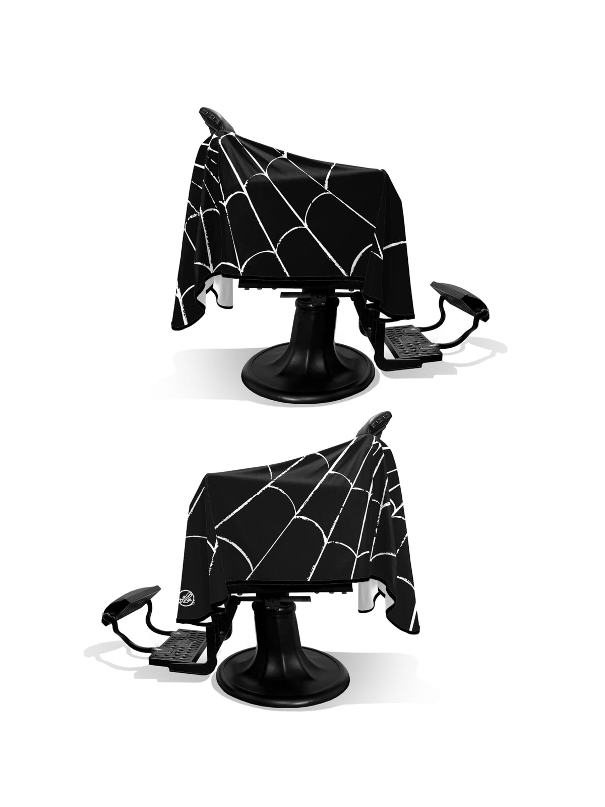 Illuzien Spider Web PRO Barber Cape, Hair Cut Cape, Water-Resistant Barber Accessories, Professional Cape