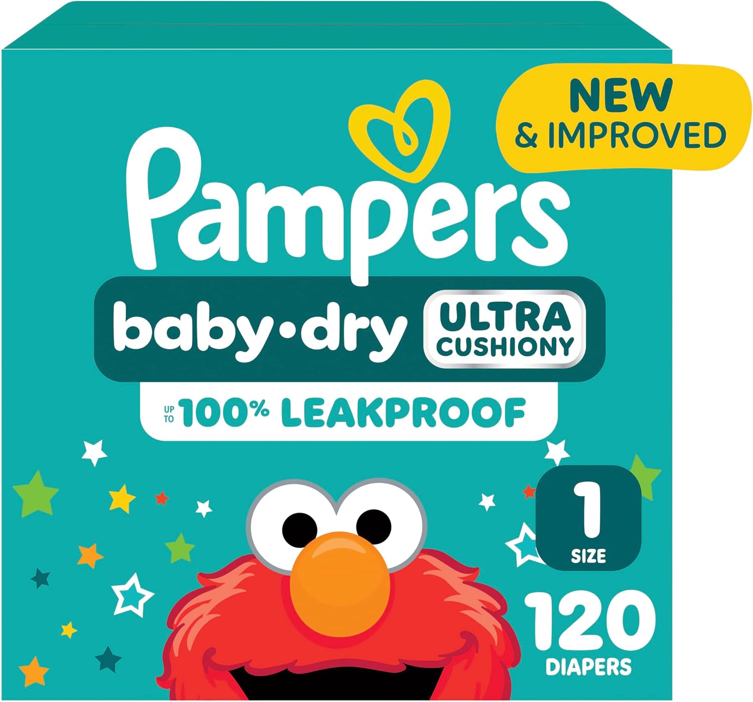 Pampers Diapers - Baby Dry - Size 3, 104 Count, Absorbent Disposable Infant Diaper (Packaging May Vary)
