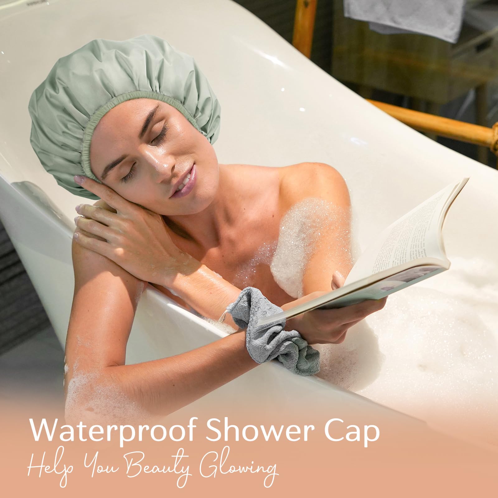 Yanibest Shower Cap – Waterproof Double Layer