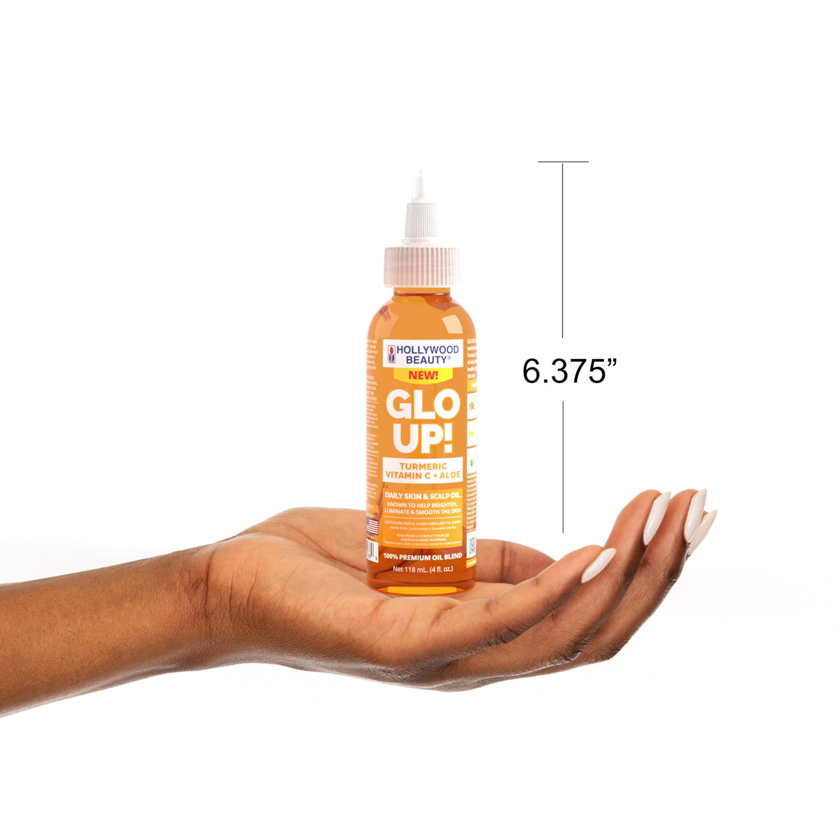Hollywood Beauty Gro Up! Daily Hair & Scalp Oil with Rosemary, Mint, and Biotin, 4 fl oz