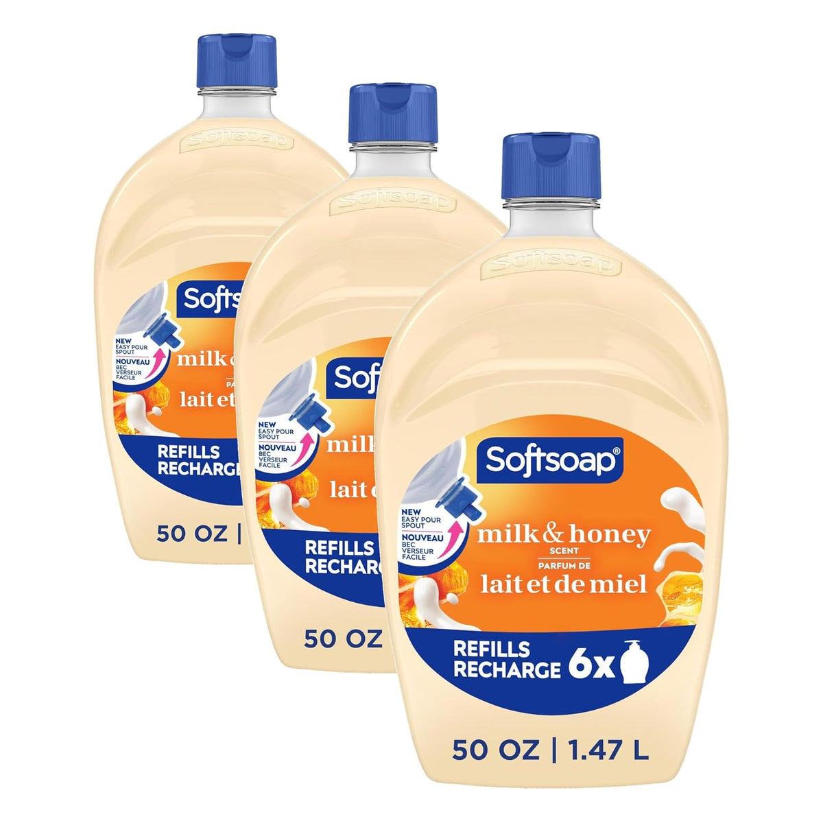 Softsoap Antibacterial Hand Soap Refill, White Tea & Berry Scent, 50 fl oz