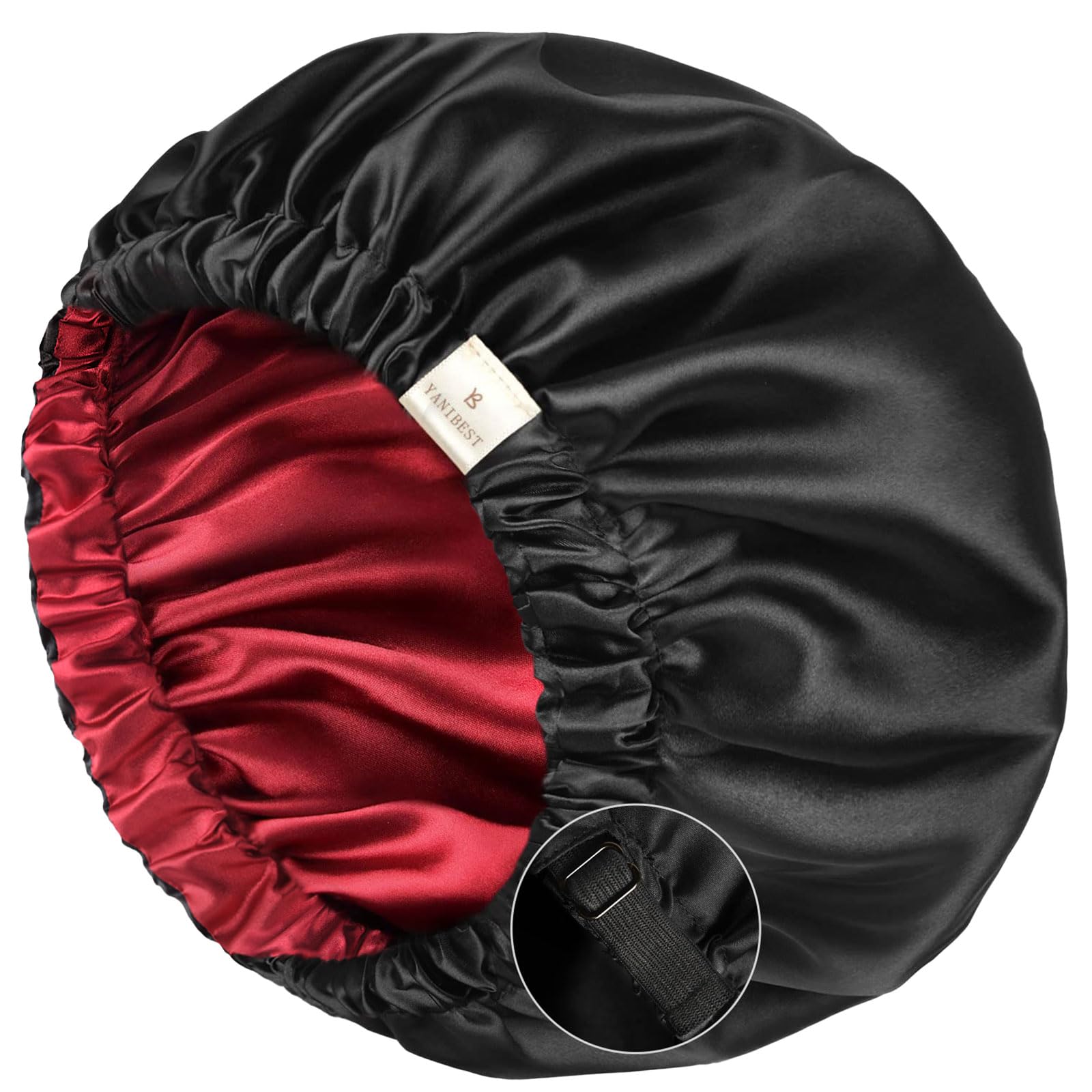 Yanibest Satin Sleep Bonnet – Adjustable Double Layer