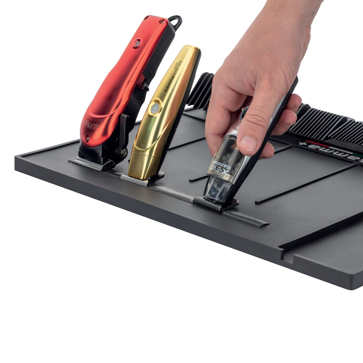 GAMMA+ Professional Barber Appliance Magnetic Mat and Station Organizer, Anti-Slip, Durable Hair Styling Tools