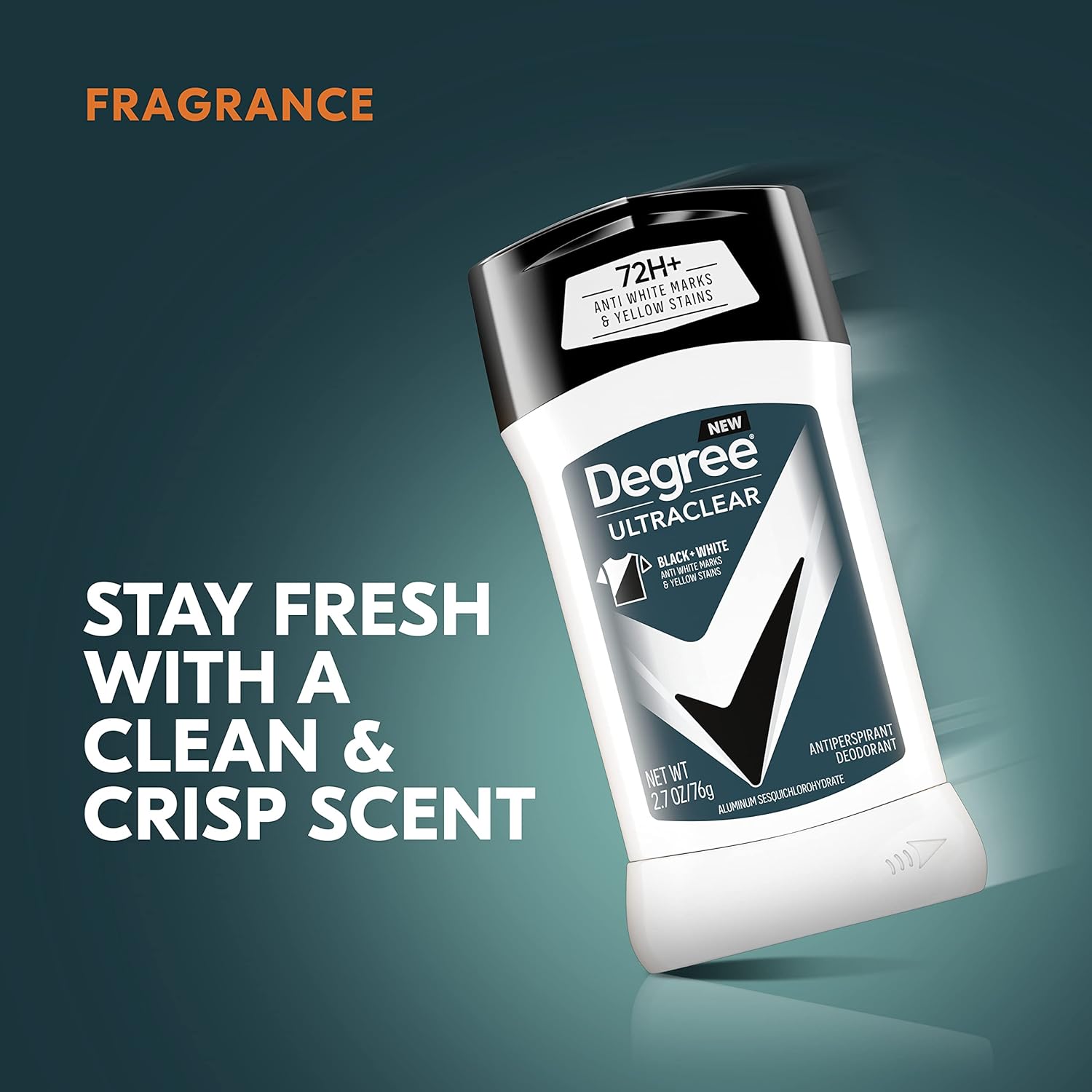 Degree Men UltraClear Antiperspirant Deodorant Black+White 2 Count 72-Hour Sweat & Odor Protection Antiperspirant For Men With MotionSense Technology 2.7 oz