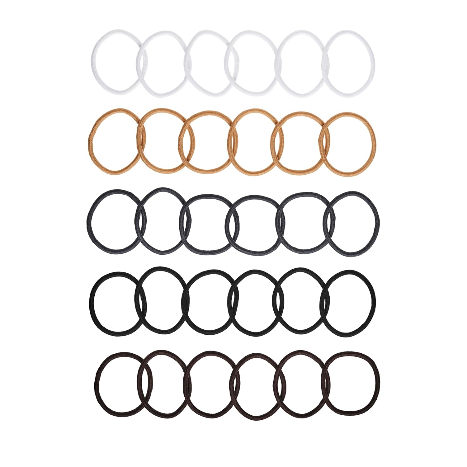 Goody Ouchless Hair Elastics - Brown, 30 Count
