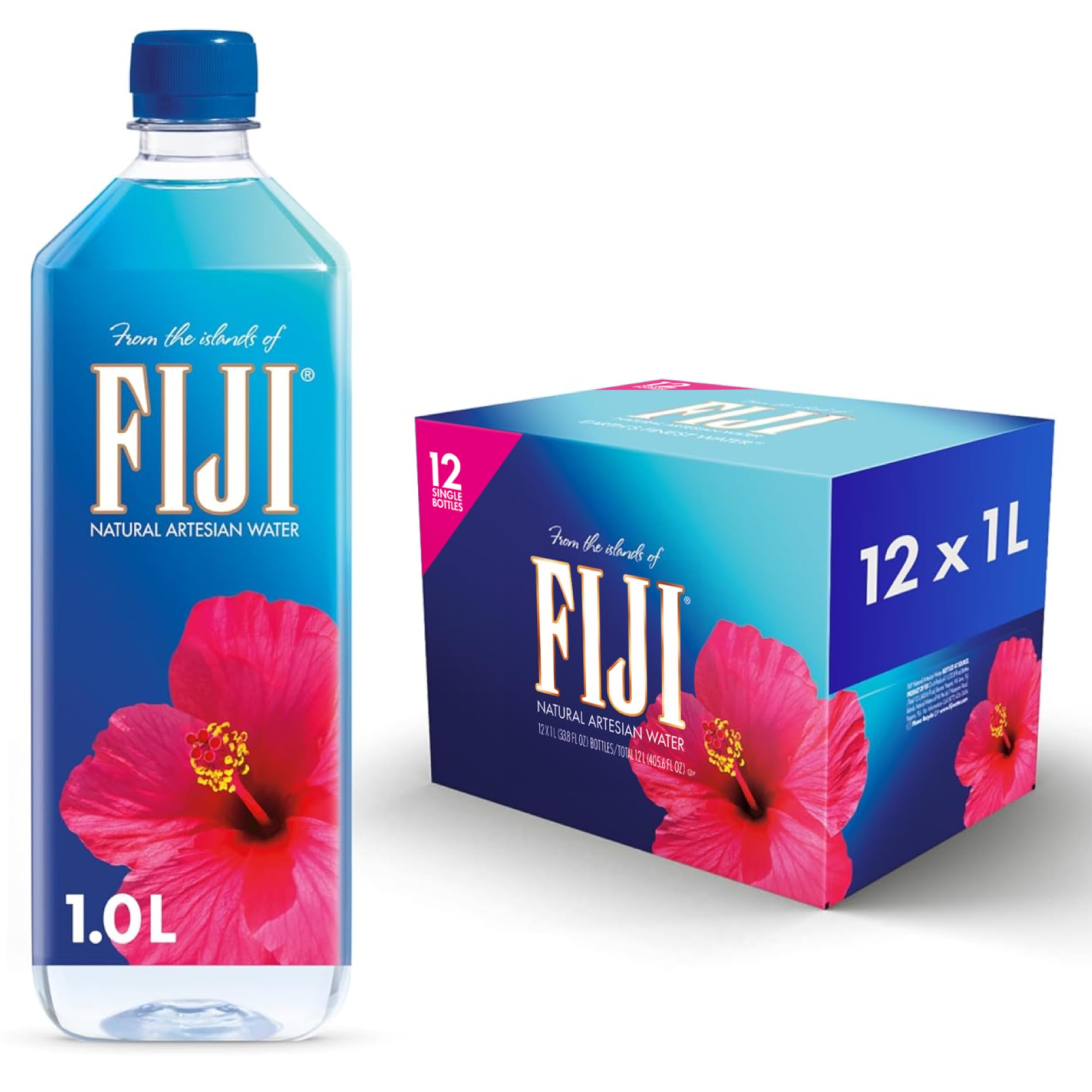FIJI Natural Artesian Water – 12-Pack, 1.5L