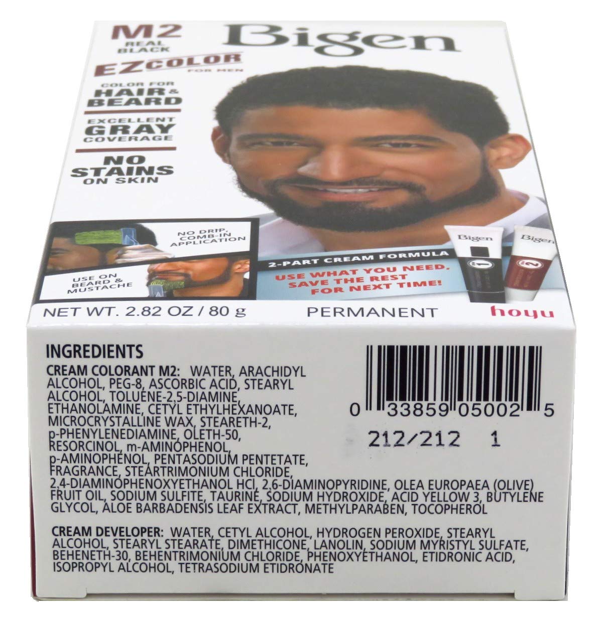 M1 Bigen EZ Color for Men Jet Black - 3 Pack