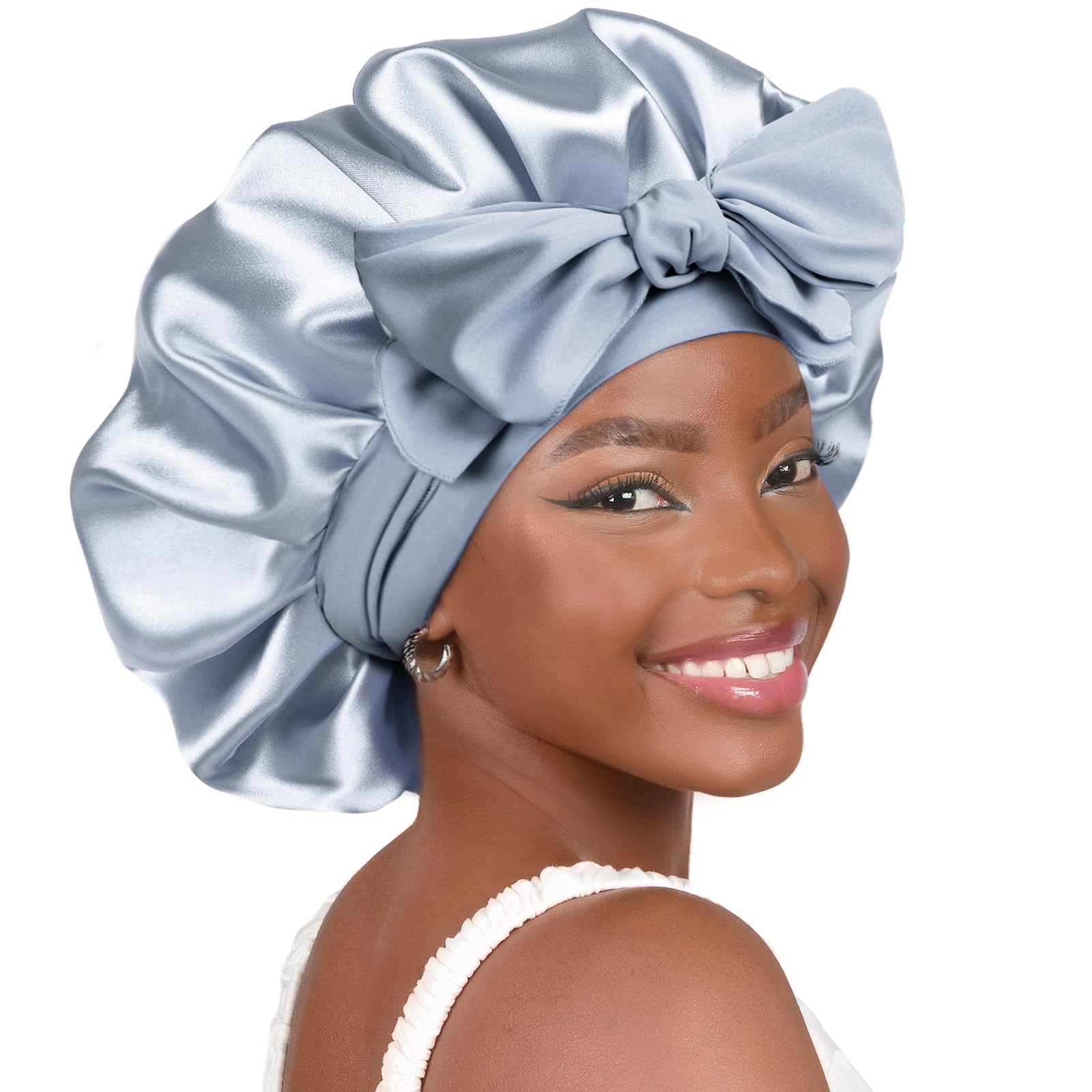 YANIBEST Adjustable Silk Bonnet – Double Layer