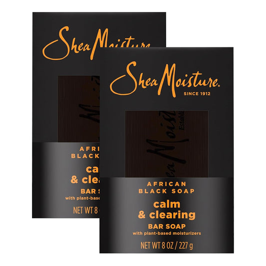 Shea Moisture Bar soap African Black Soap 4 count 8 oz