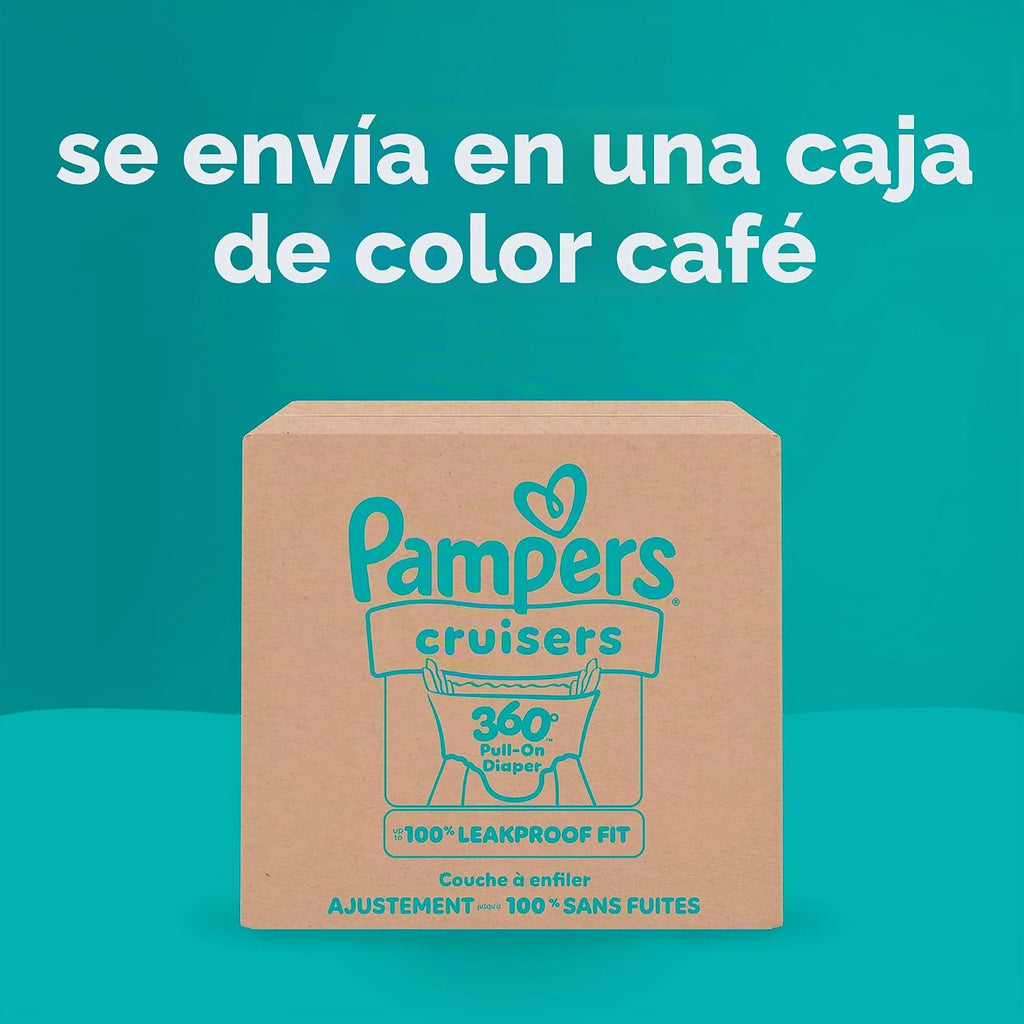Pampers Diapers - Cruisers 360 - Size 7, 88 Count, Babyproof up to 100% Leakproof Pull-On Diaper
