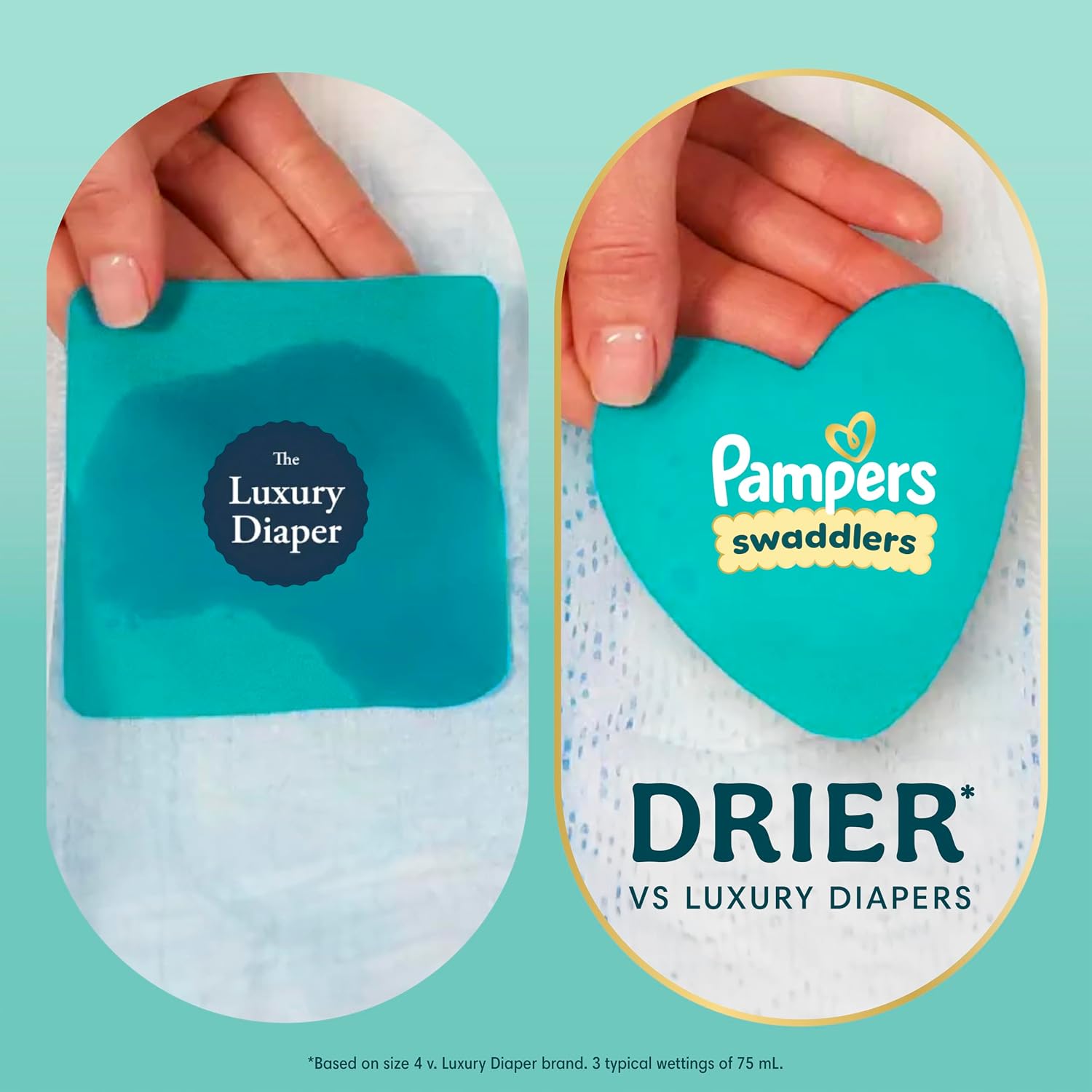 Pampers Swaddlers Newborn Diapers, Size Newborn (10 lbs), 84 Count, Fragrance Free, Hypoallergenic, Absorbent, Pediatrician Recommended, Skin Safe