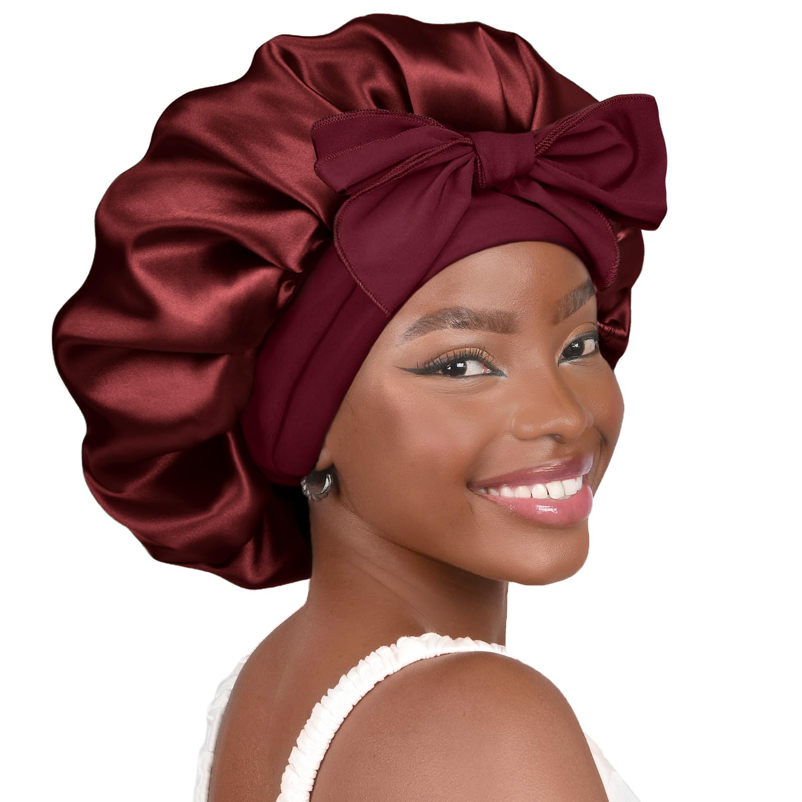 YANIBEST Adjustable Silk Bonnet – Double Layer