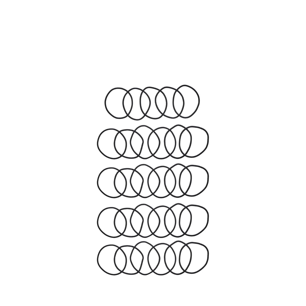 Goody Ouchless Hair Elastics – No Pull, No Breakage, Tangle-Free Hold for Fine Hair – 50 Count, Assorted Neutrals, Long-Lasting Ponytail Holders for Women & Men