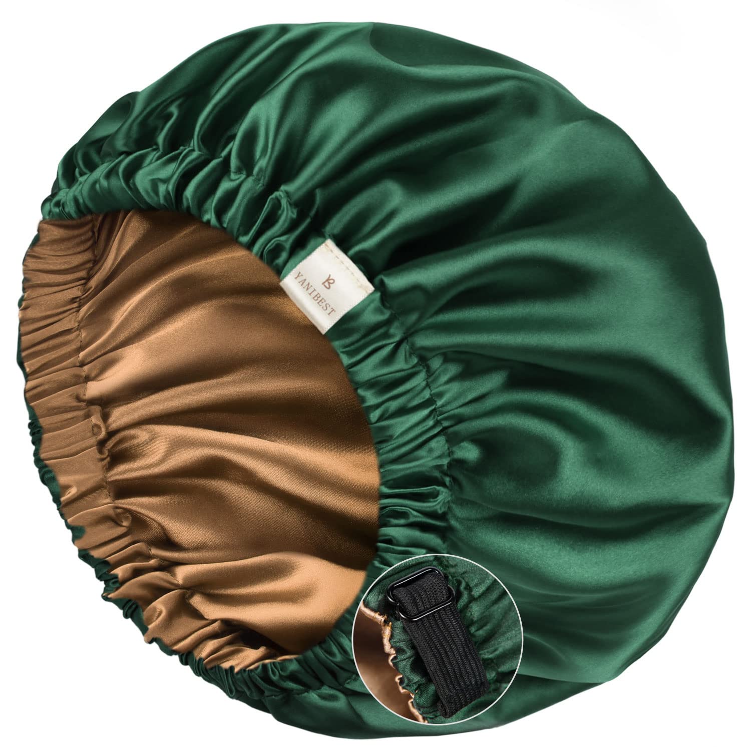 Yanibest Satin Sleep Bonnet – Adjustable Double Layer