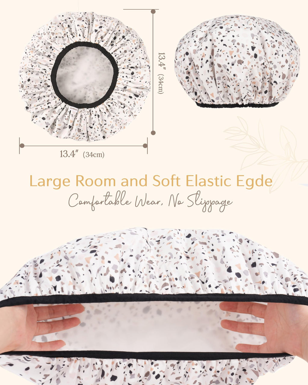 Yanibest Shower Cap – Waterproof Double Layer