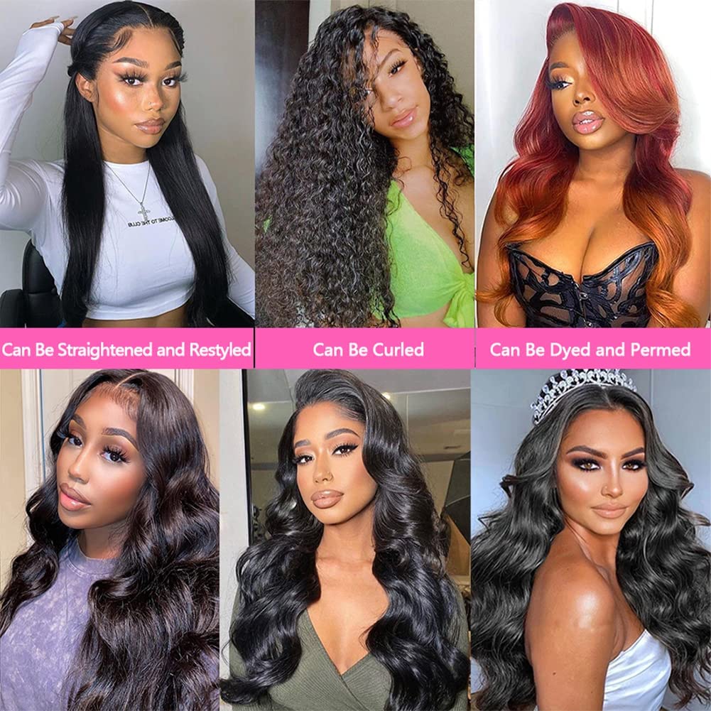 12A Brazilian Deep Wave Human Hair Bundles 18 20 22Inch 100% Unprocessed Brazilian Virgin Human Hair Weave 3Bundles Deep Wave Curly Hair Extensions