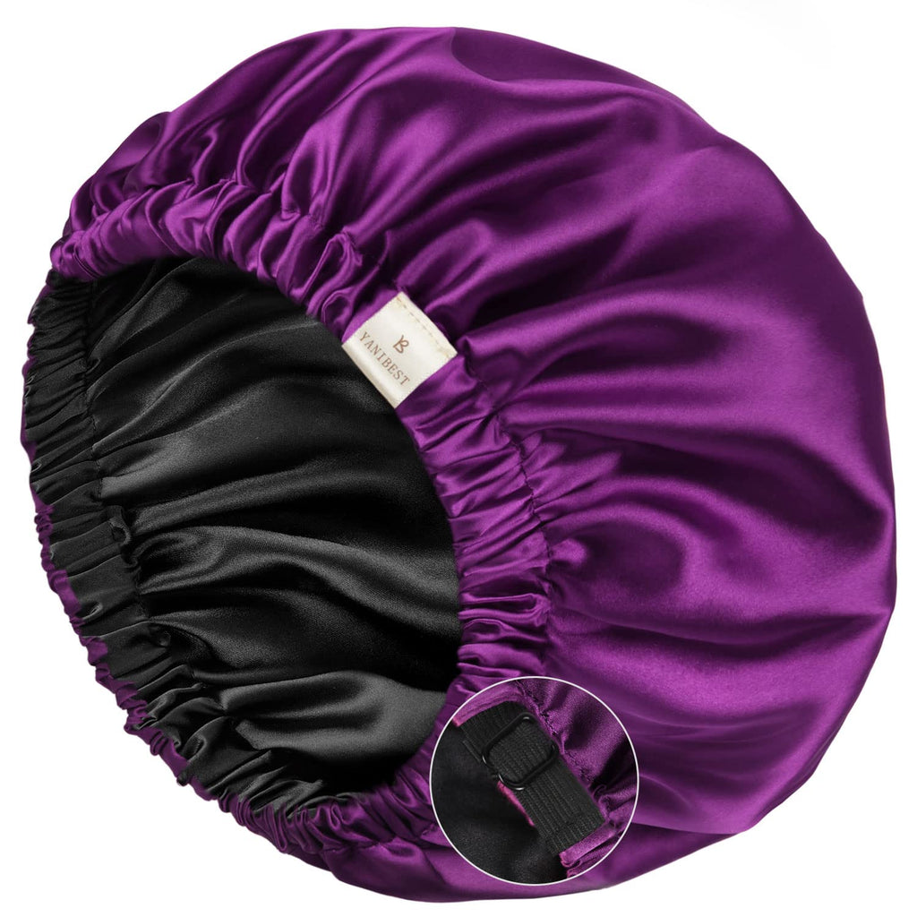 Yanibest Satin Sleep Bonnet – Adjustable Double Layer