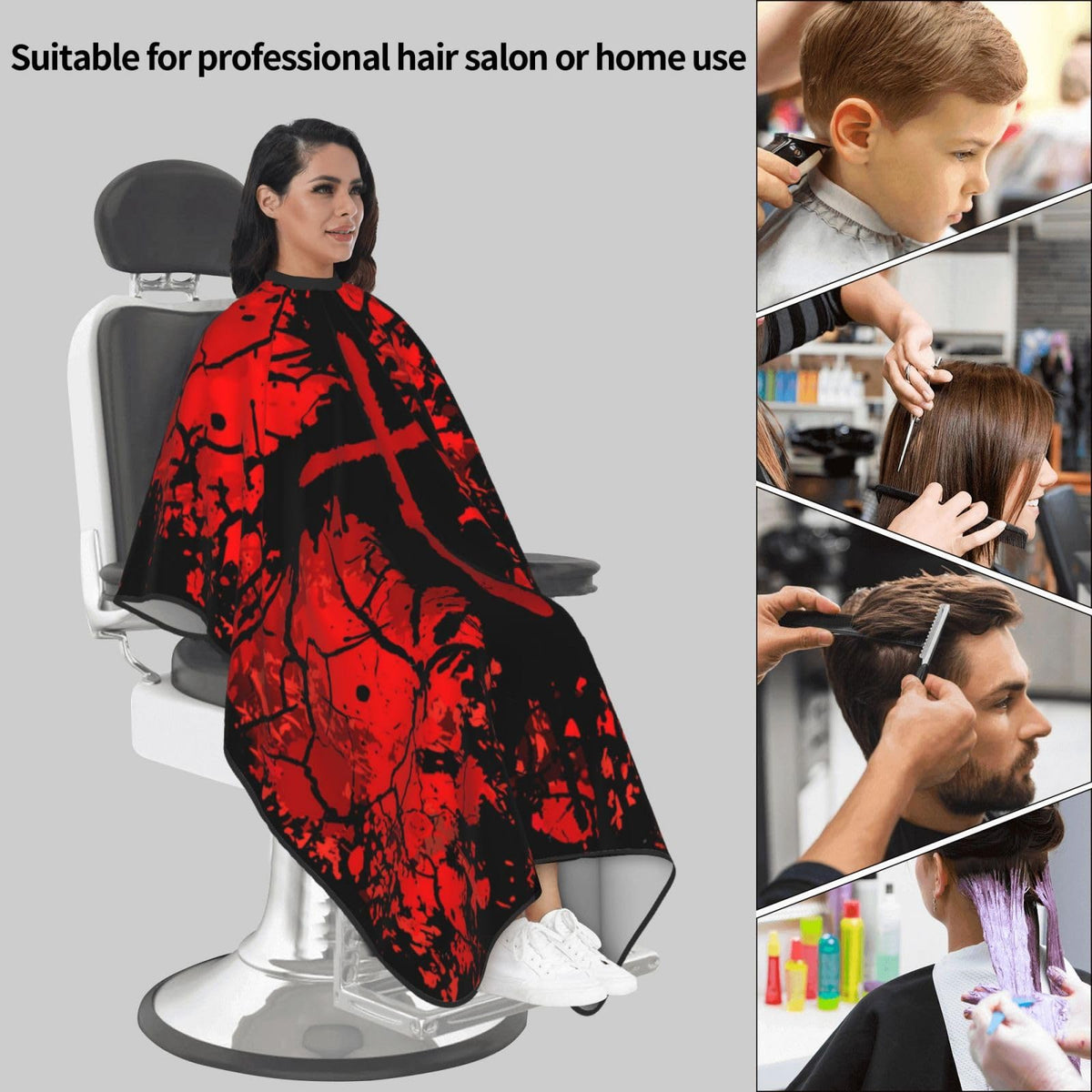 Christian Barber Cape, Jesus Hair Cutting Barber Cape Salon and Dyeing Styling Cloth for Women/Men