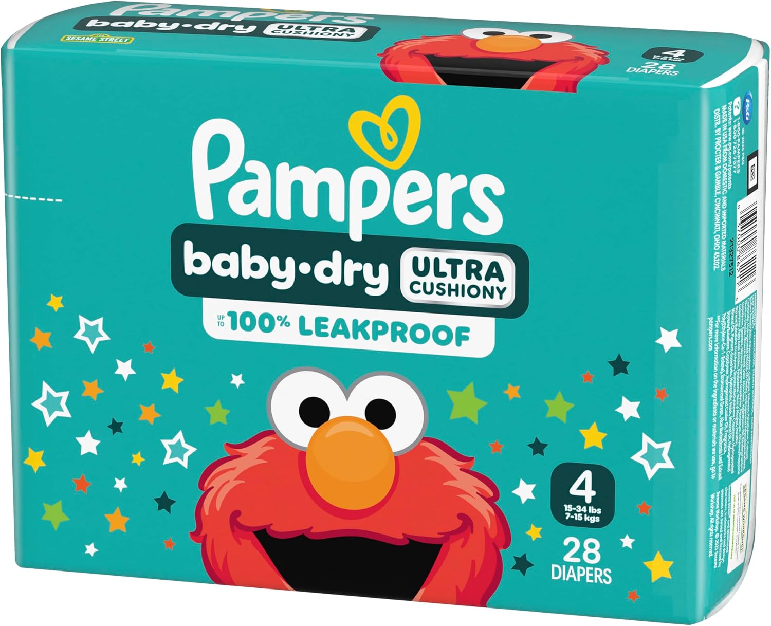 Pampers Diapers - Baby Dry - Size 3, 104 Count, Absorbent Disposable Infant Diaper (Packaging May Vary)