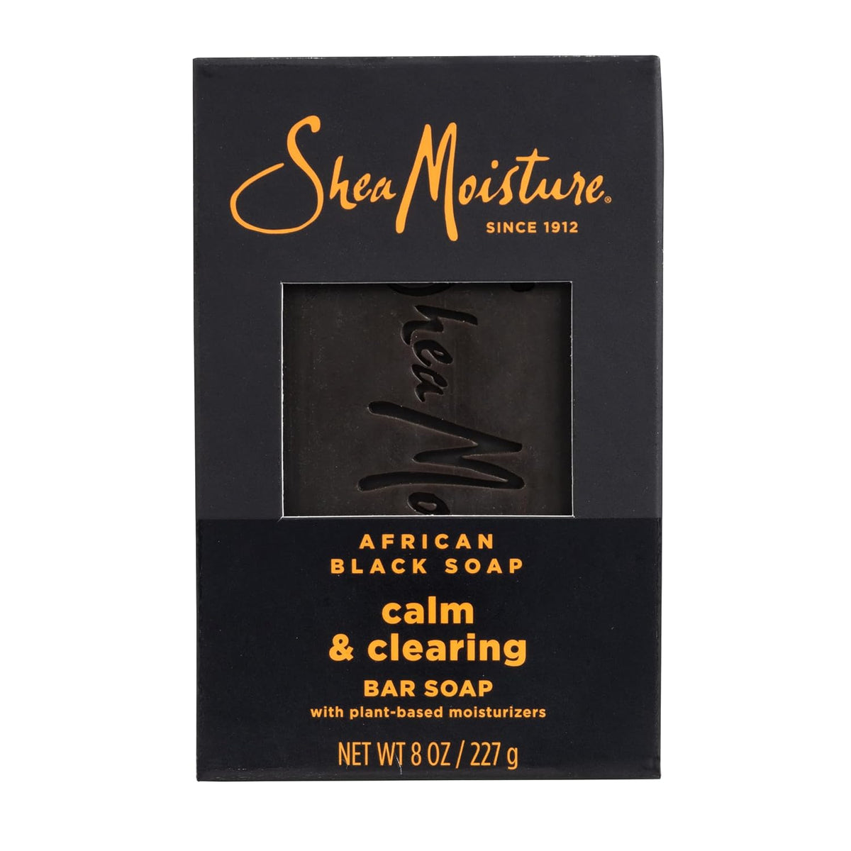SheaMoisture Bar Soap for Troubled Skin African Black Soap Cleanser with Shea Butter 8 oz