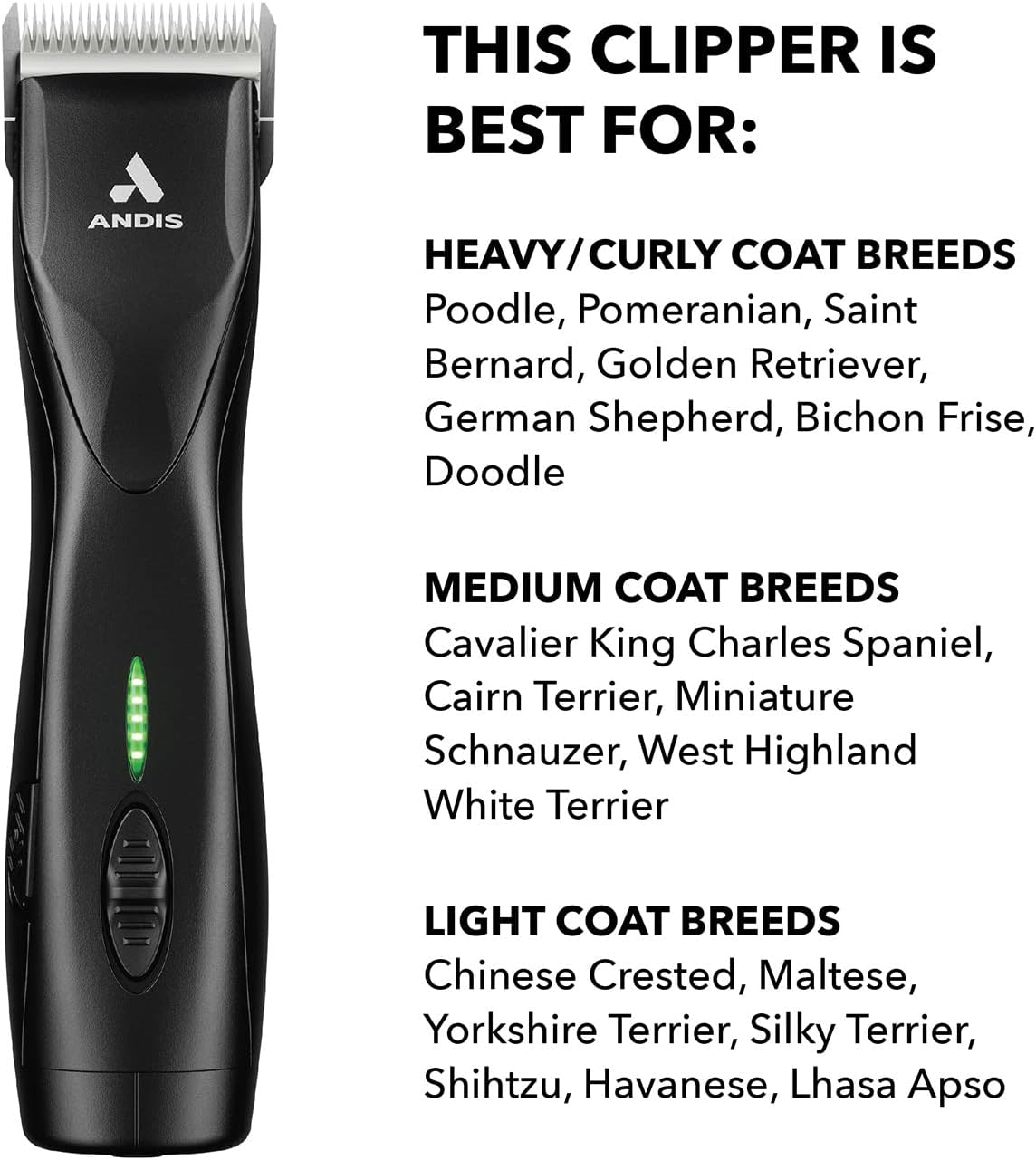 Andis 79170 Pulse Zr II 5-Speed Detachable Blade Clipper