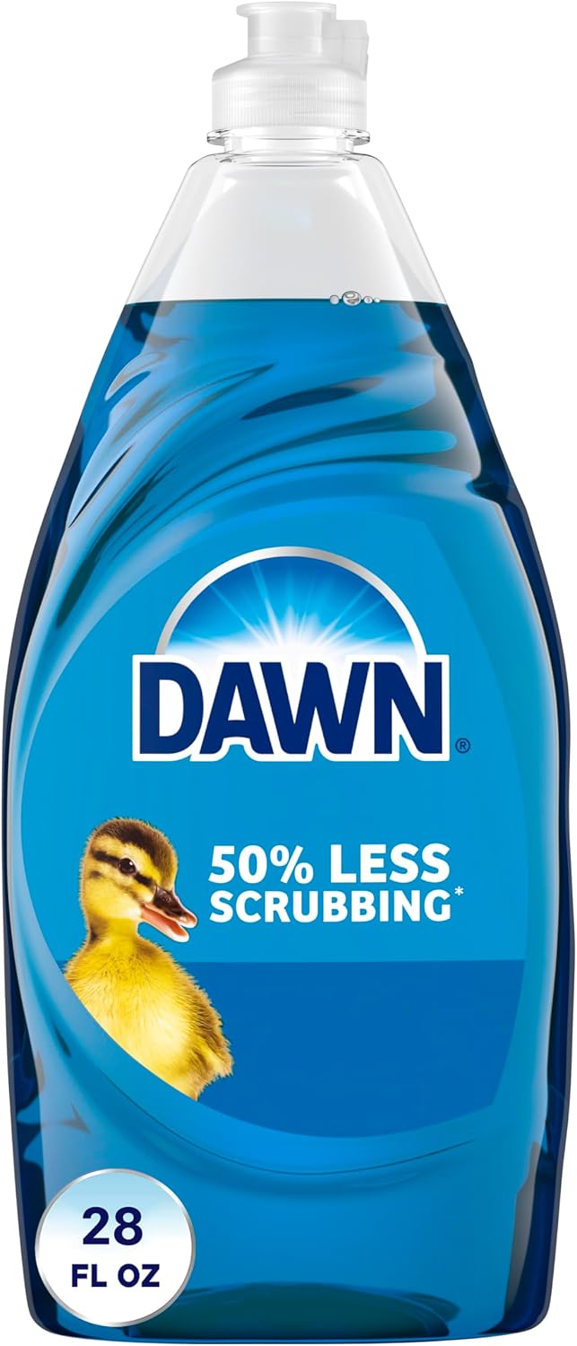 Dawn Ultra Dish Soap Refill Jug, Large Size Original Blue Liquid Dishwashing Detergent, Powerful Dish Soap for Grease, 51.5 oz