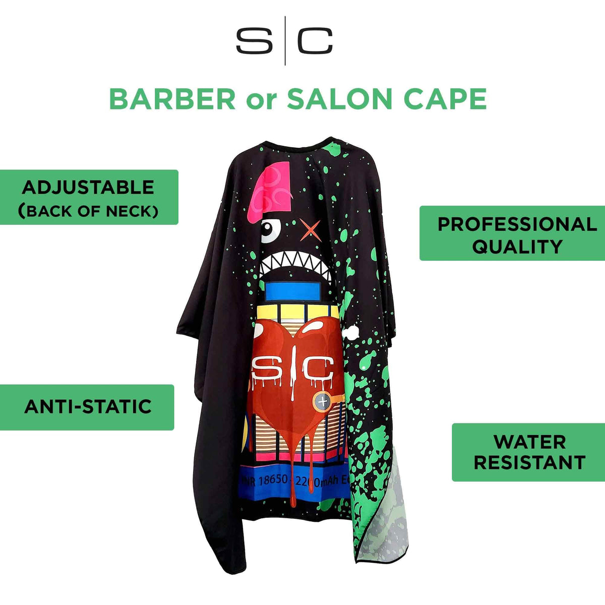Stylecraft Kick Cover Barber Cape Water-Resistant Hair Cutting One Size
