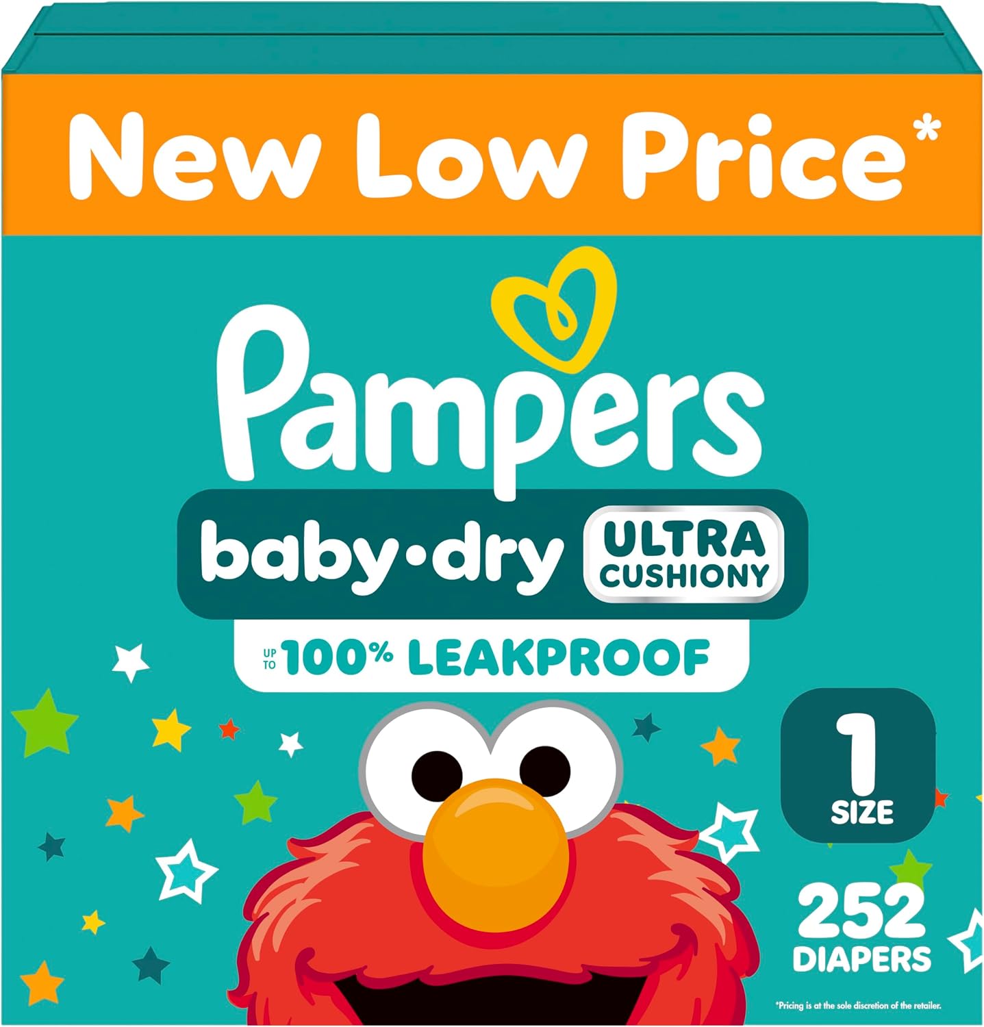 Pampers Diapers - Baby Dry - Size 3, 104 Count, Absorbent Disposable Infant Diaper (Packaging May Vary)