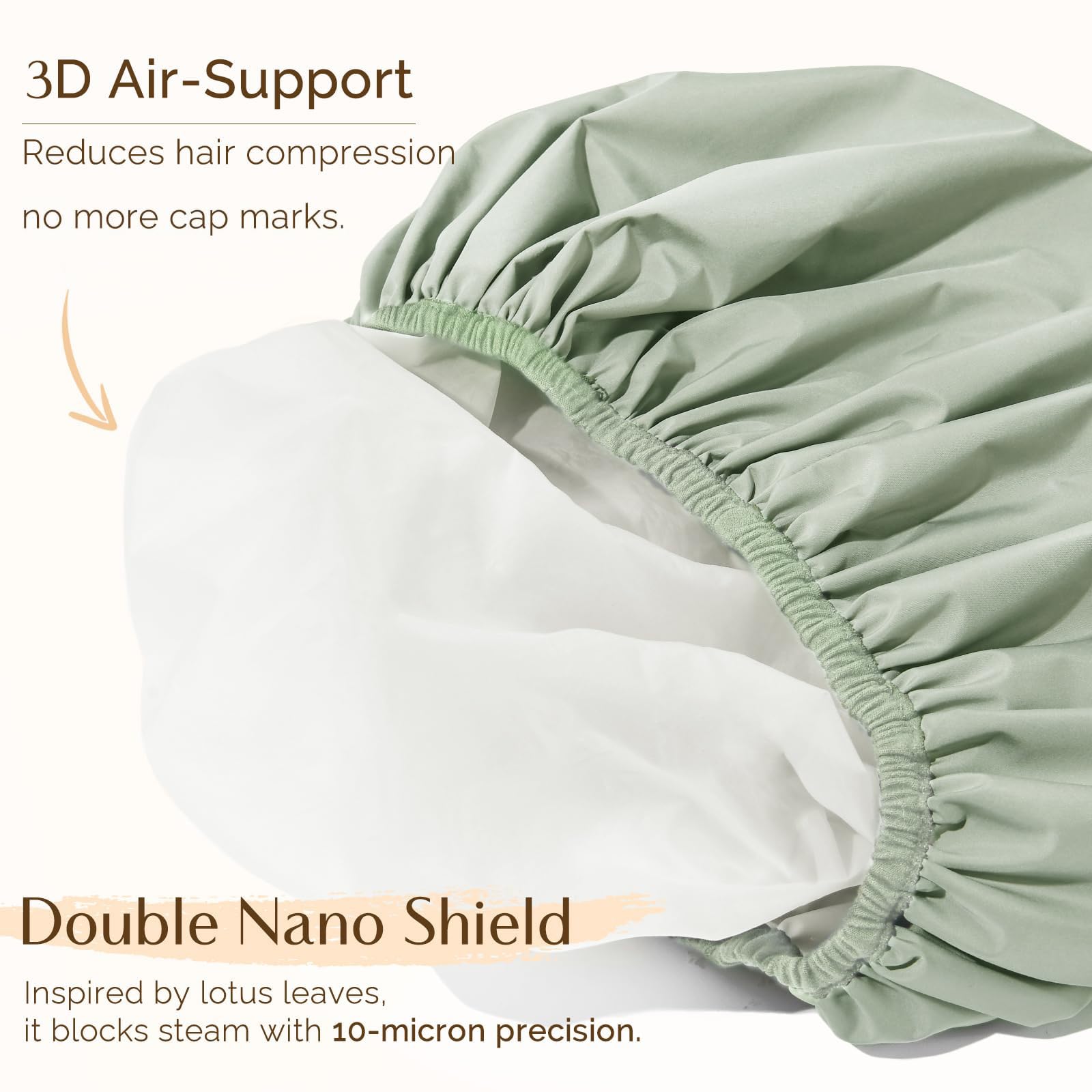 Yanibest Shower Cap – Waterproof Double Layer
