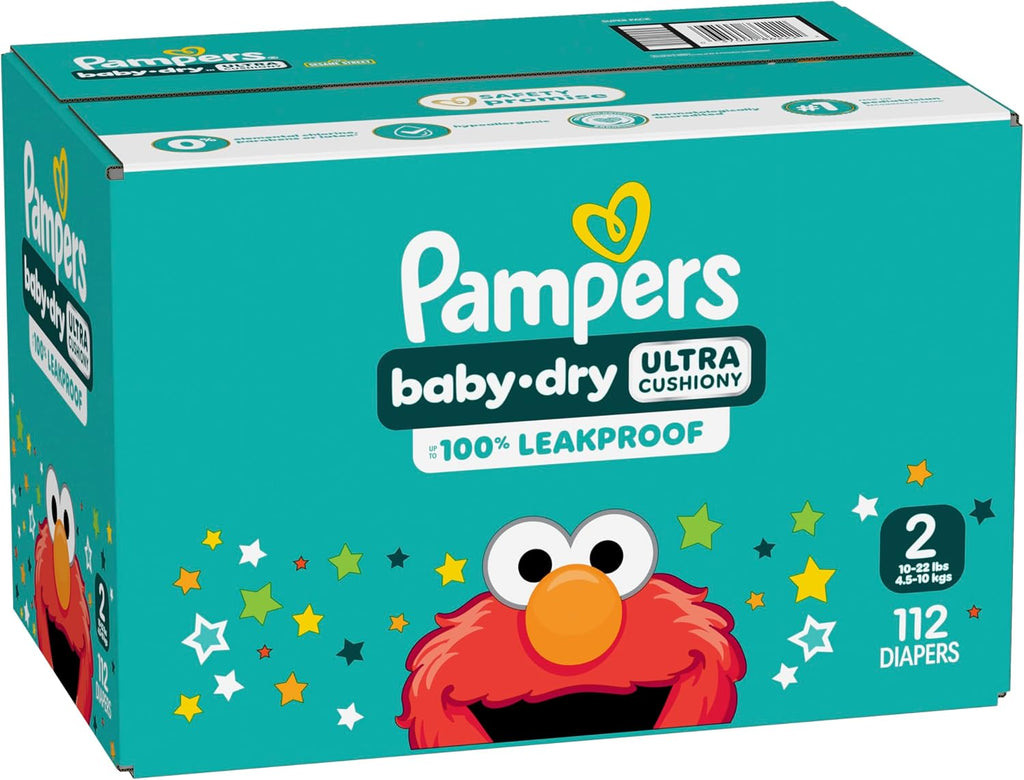 Pampers Diapers - Baby Dry - Size 3, 104 Count, Absorbent Disposable Infant Diaper (Packaging May Vary)