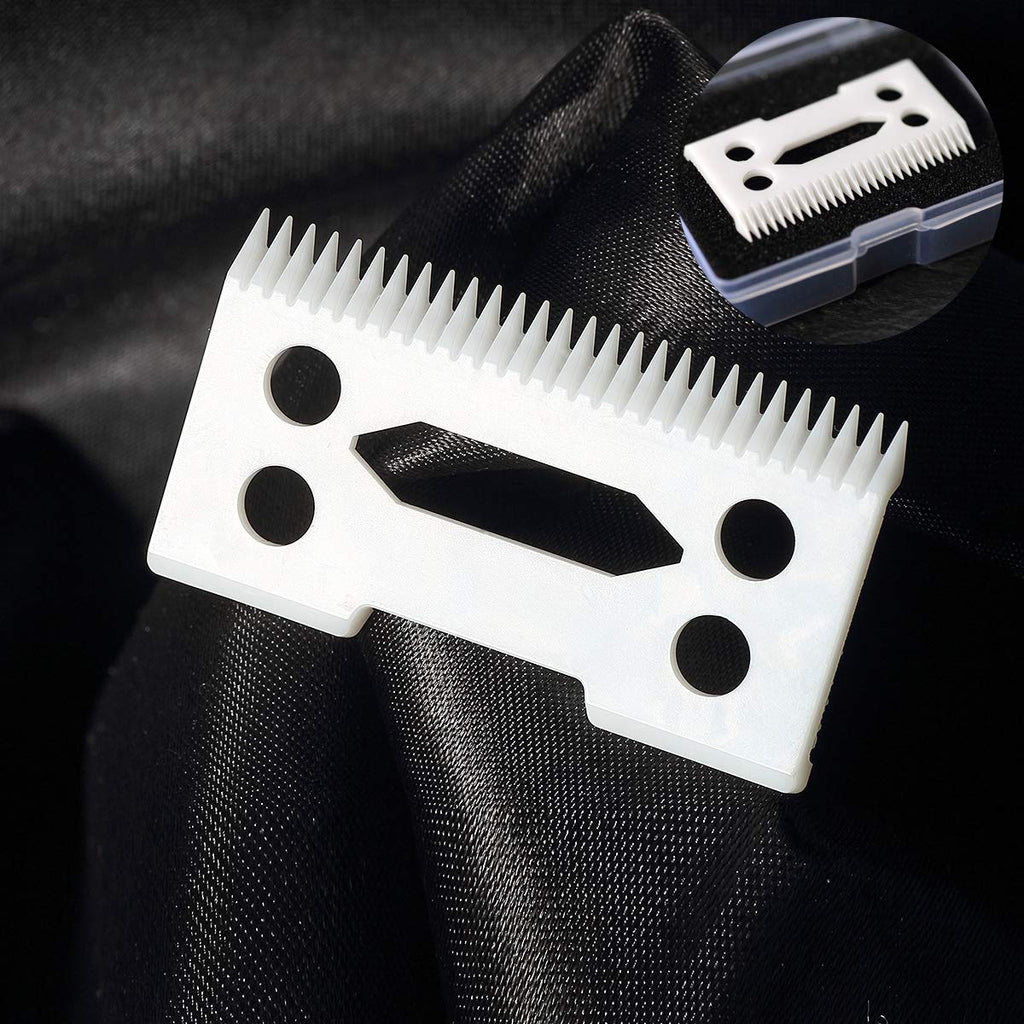 Professional 2-Hole Clipper Blades, Ceramic Replacement Blades for Wahl Senior Cordless Clipper