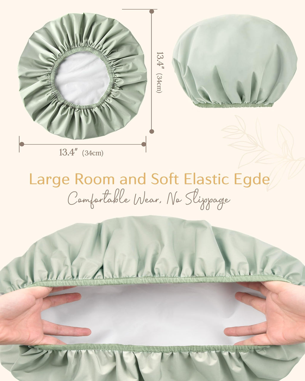Yanibest Shower Cap – Waterproof Double Layer