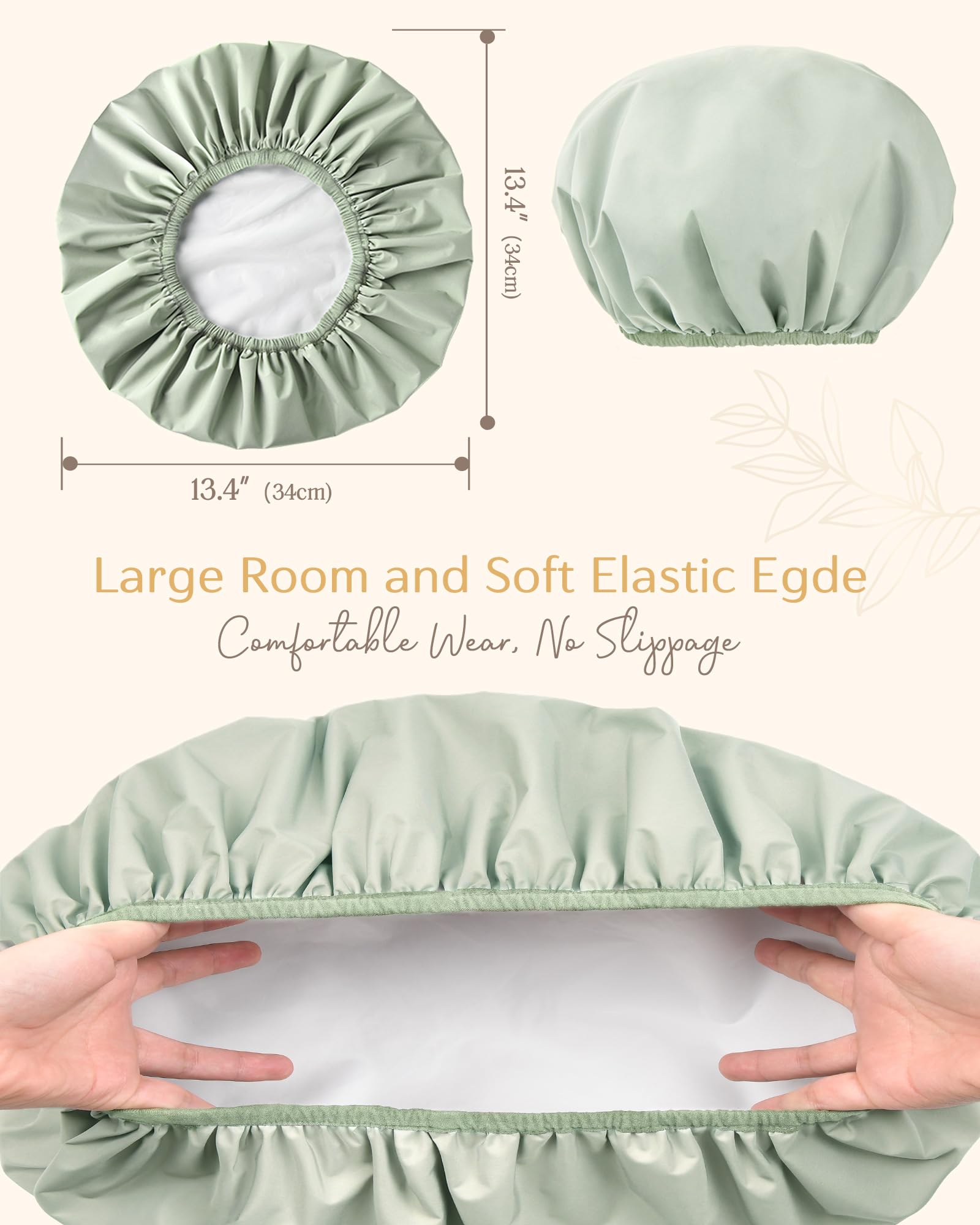Yanibest Shower Cap – Waterproof Double Layer