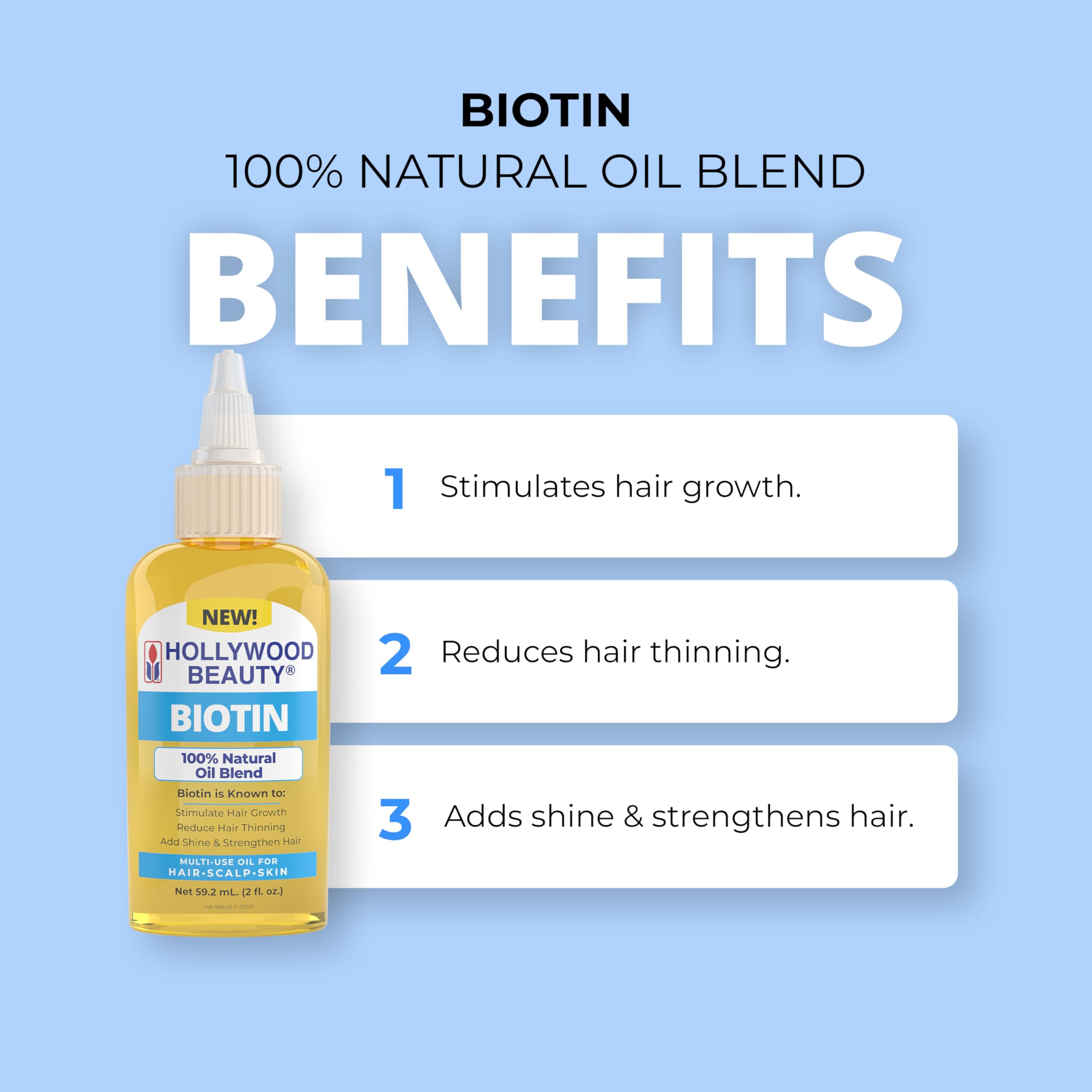 Hollywood Beauty Biotin Oil 2oz