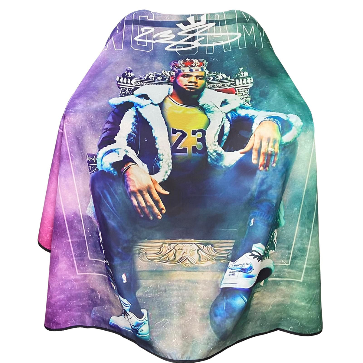 Barber Capes for Men Hair Cutting Salon Cape with Snaps Waterproof Professional Large Barber Hairdresser Gown Stylist Cape- 63”× 56”(Shoot Pattern)