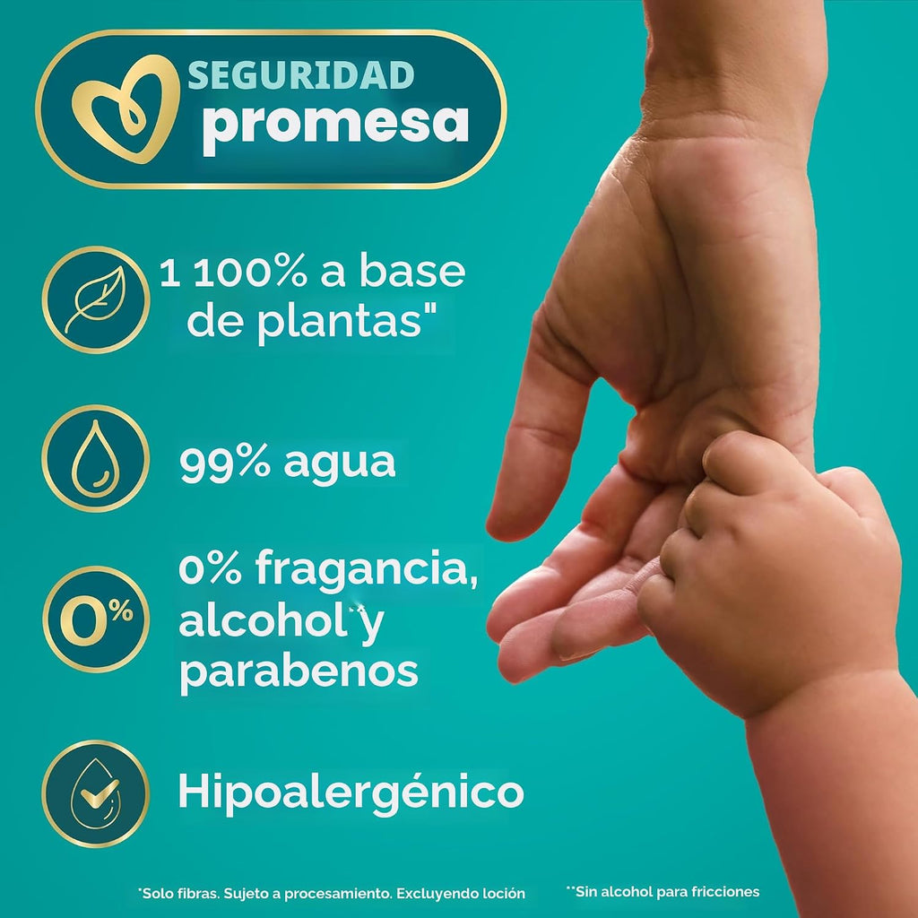 Pampers Ultraclean Baby Wipes (Previously 'Free & Gentle'), 99% Water, Hypoallergenic, Unscented, 100% Plant Based, Plastic-Free, 936 Wipes Total (12X Flip-Top Packs)