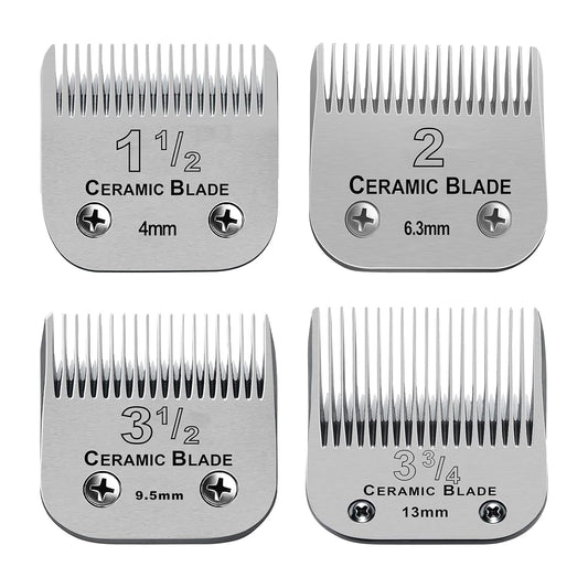 Detachable Ceramic Blade set compatible with Andis/Oster Classic 76 Clipper