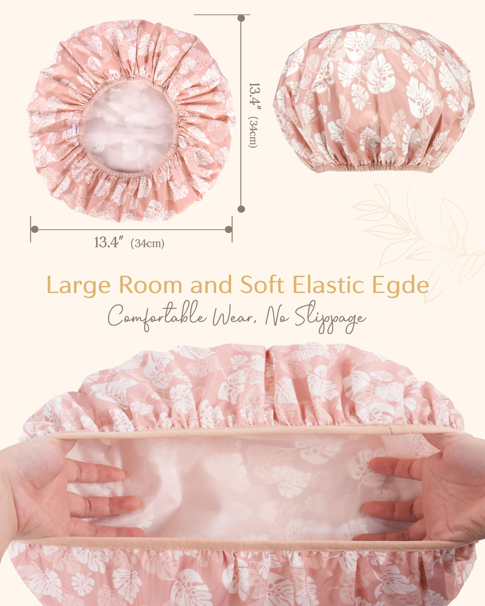 Yanibest Shower Cap – Waterproof Double Layer