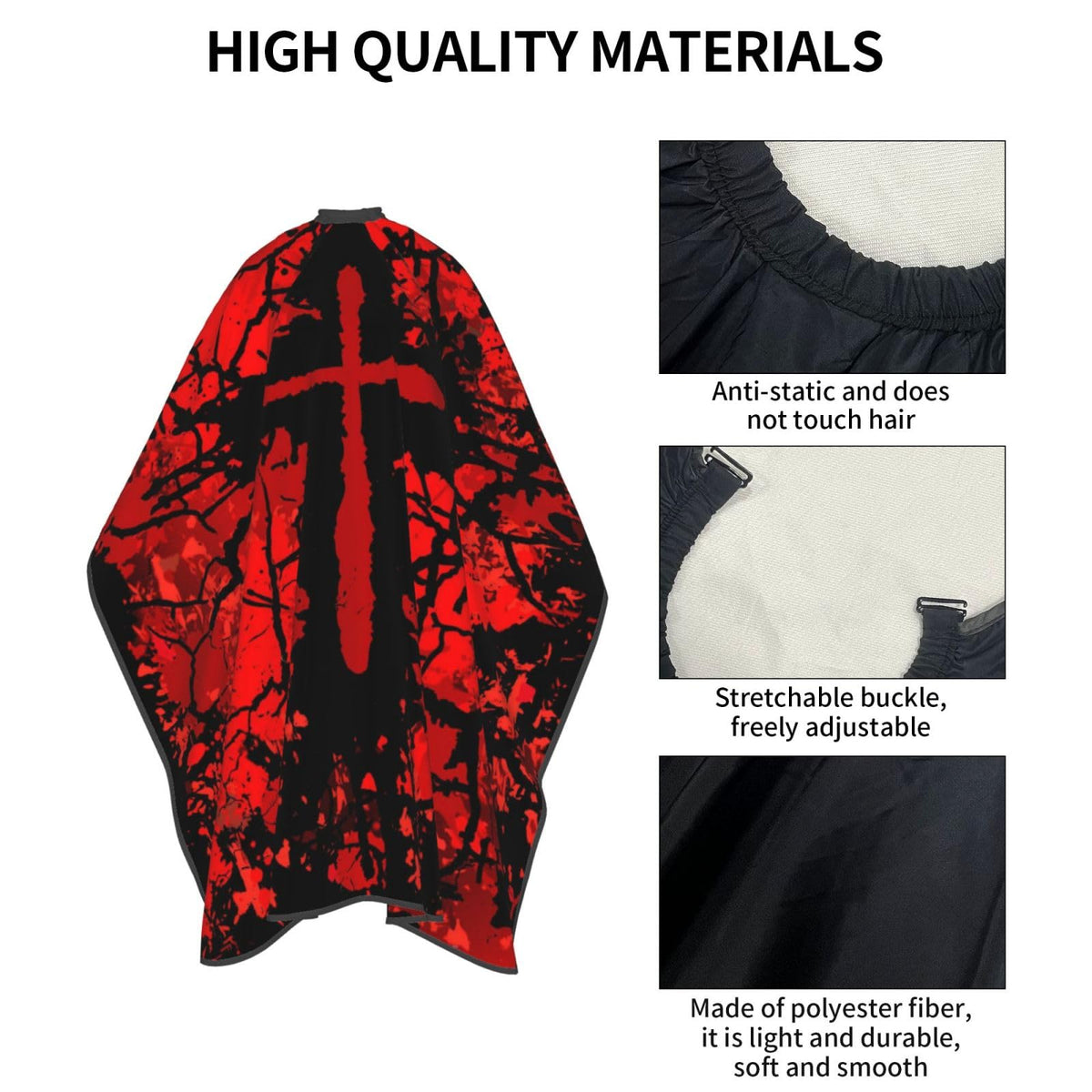 Christian Barber Cape, Jesus Hair Cutting Barber Cape Salon and Dyeing Styling Cloth for Women/Men